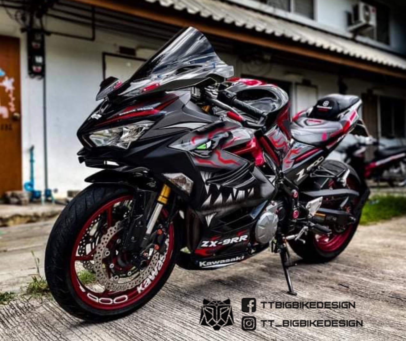 ชุดสติ๊กเกอร์ z900 Z900 sticker kit - TT Bigbike Design