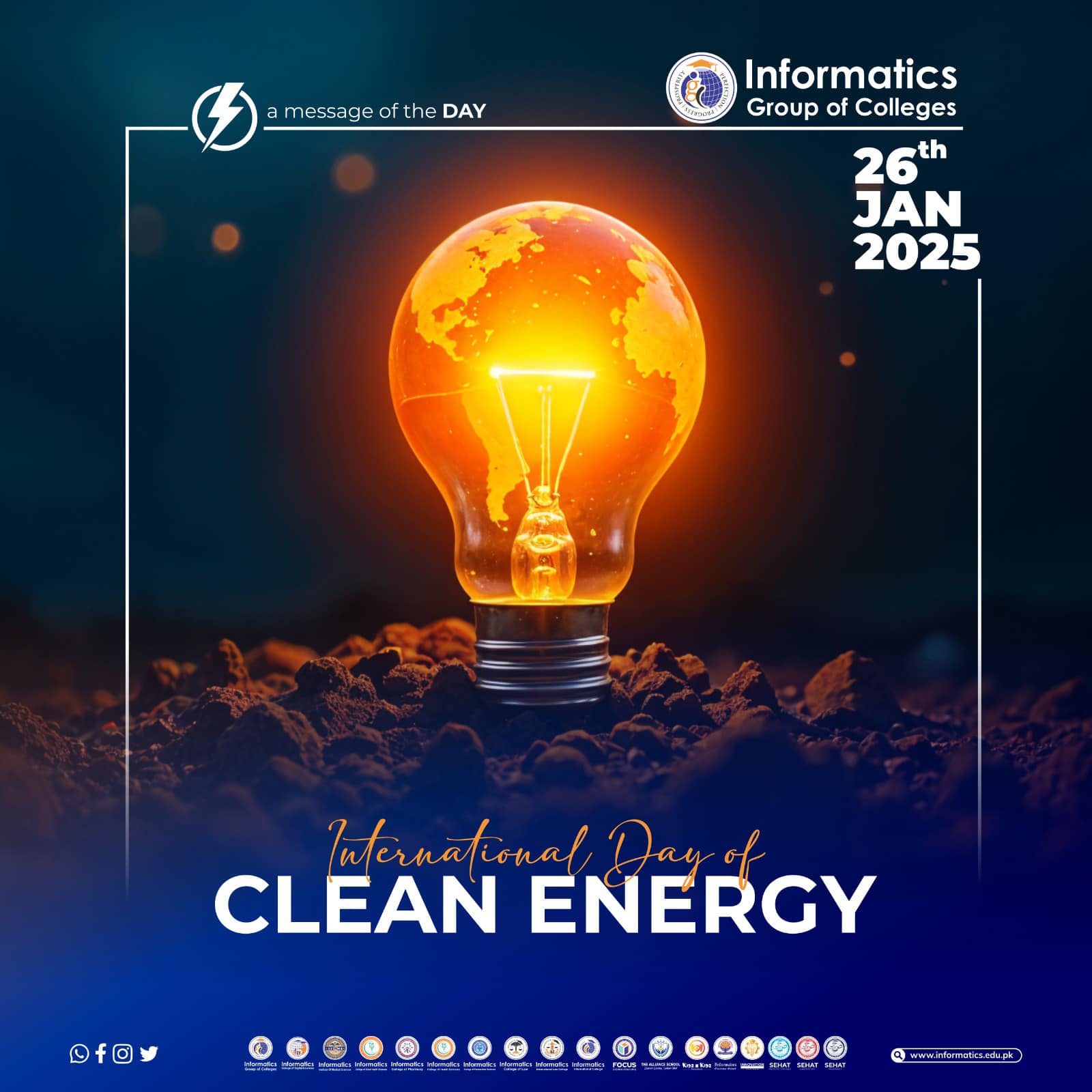 Informatics - 🌍 Join us in celebrating the 𝐈𝐧𝐭𝐞𝐫𝐧𝐚𝐭𝐢𝐨𝐧𝐚𝐥 𝐃𝐚𝐲 𝐨𝐟 𝐂𝐥𝐞𝐚𝐧 ...