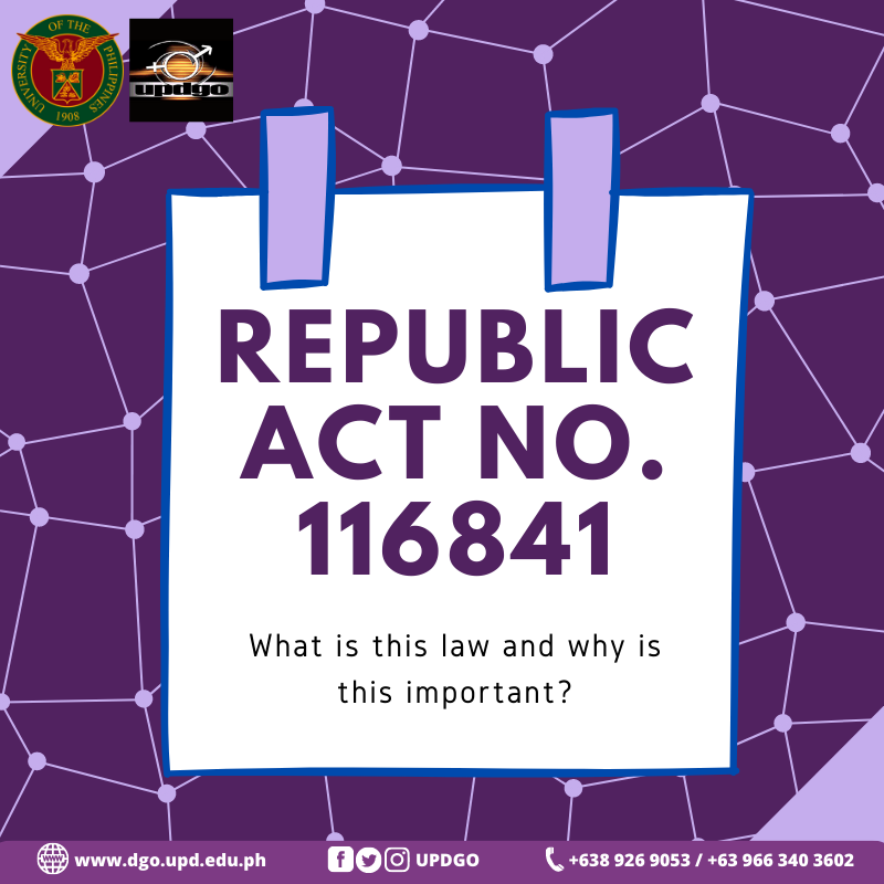 UP Diliman - The UP Diliman Gender Office released some... | Facebook