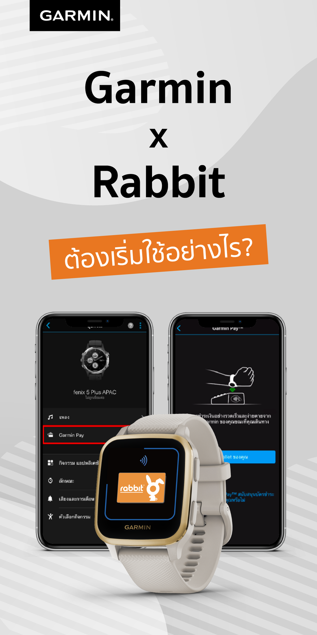 Garmin Thailand - มาทำความรู้จักกับ Garmin x Rabbit... | Facebook