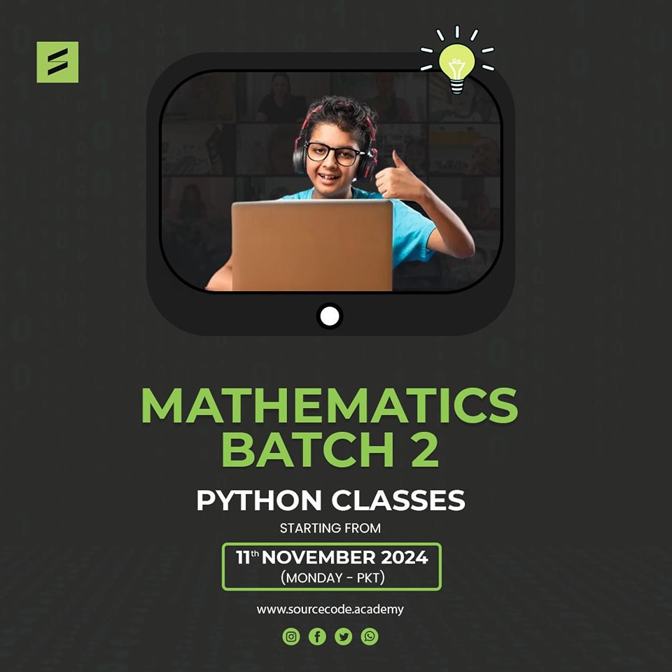 Source - 📢 Exciting News! 🎉 Mathematics Batch 2 Python classes are ...