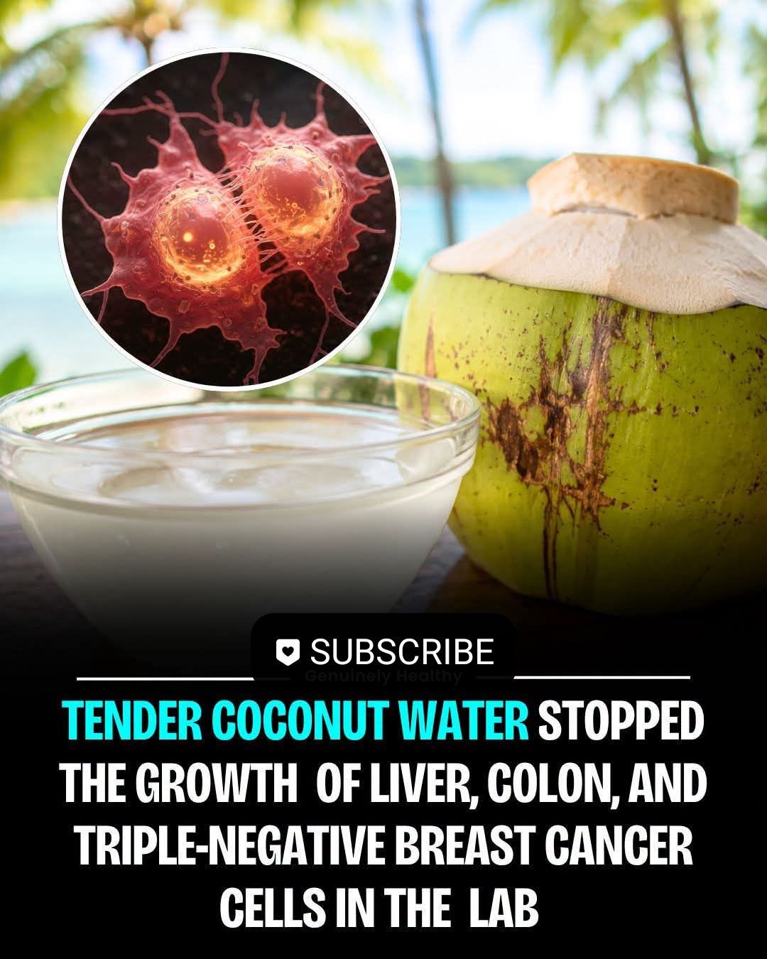 Tender coconut water's anticancer properties against human cancer