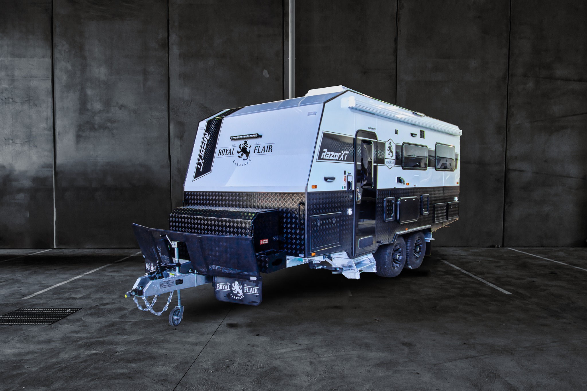This stunning all white Razor is a... - Royal Flair Caravans | Facebook