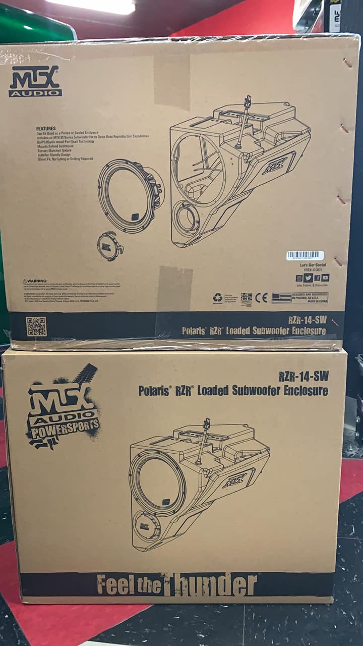 MTX PROXP-20-SW 10 Loaded Subwoofer Enclosure For Select Polaris RZR Pro Xp