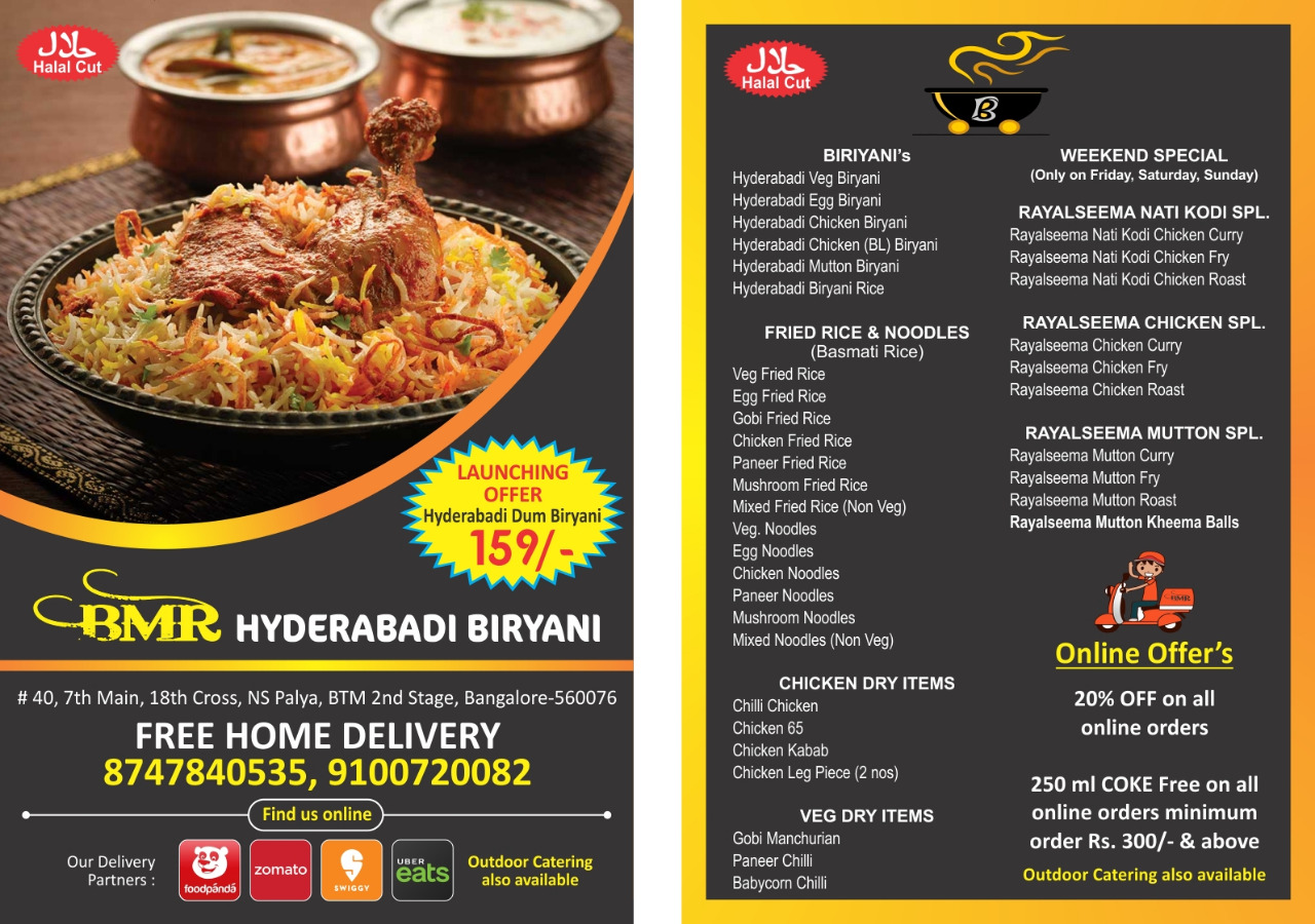 BMR Hyderabadi Biryani | Bangalore