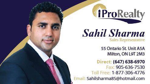 Sahil Sharma Real Estate Agent | Milton ON