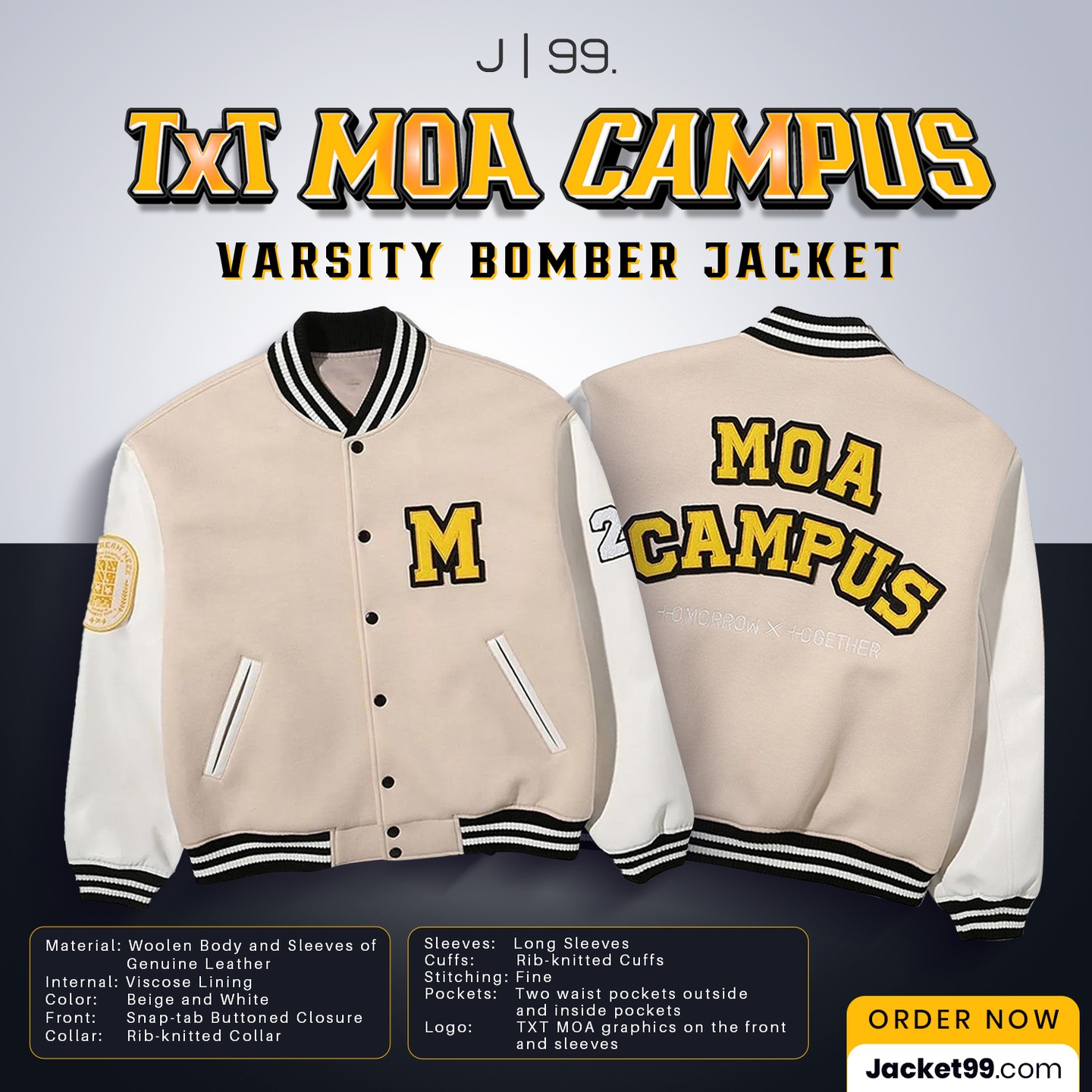 Jacket99 - Leveling up my style with the TXT Moa Campus Varsity 