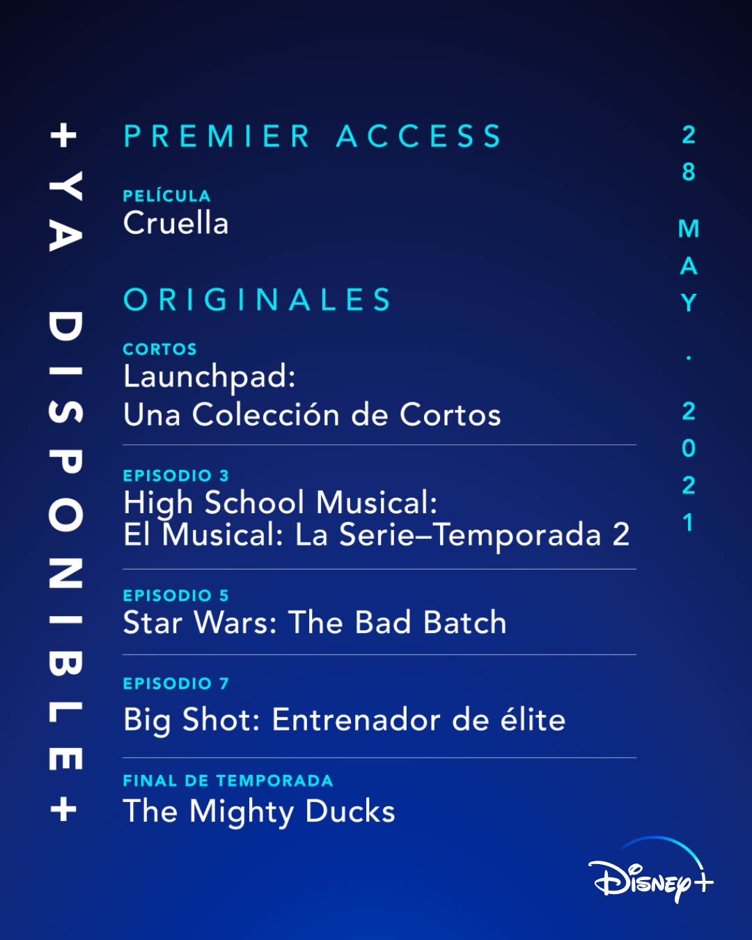 Disney+ - Los estrenos de hoy hacen su gran entrada como...