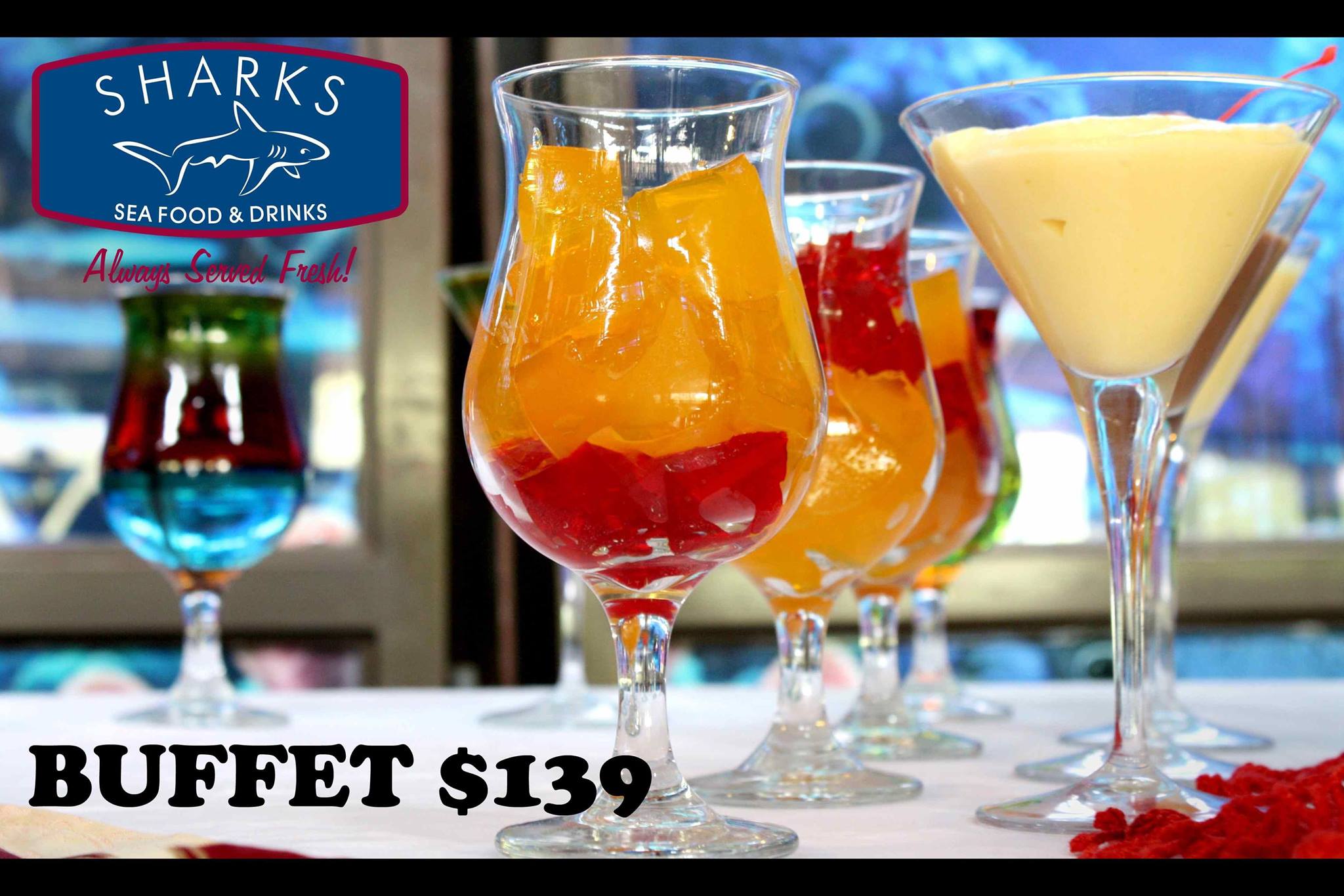 Sharks Restaurante - Tienes que probar nuestro delicioso Buffet!!!! Te ...