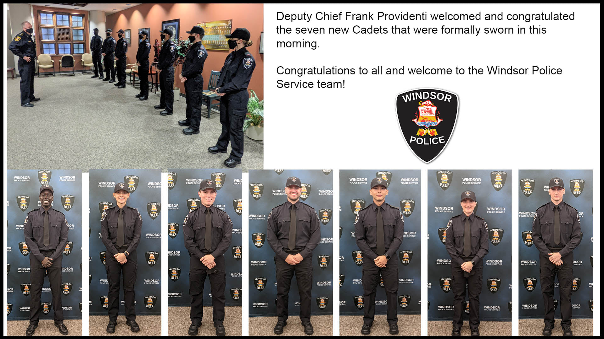 Windsor Police Service - We're very proud to welcome our seven new ...