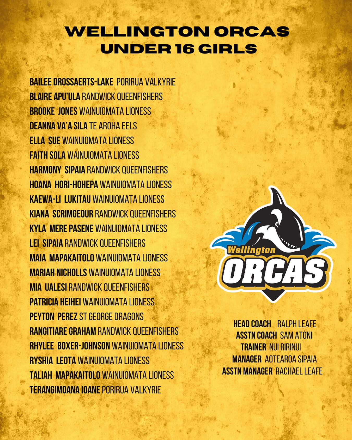 🐳 Please join us in congratulating the... - Wgtn Rugby League | Facebook
