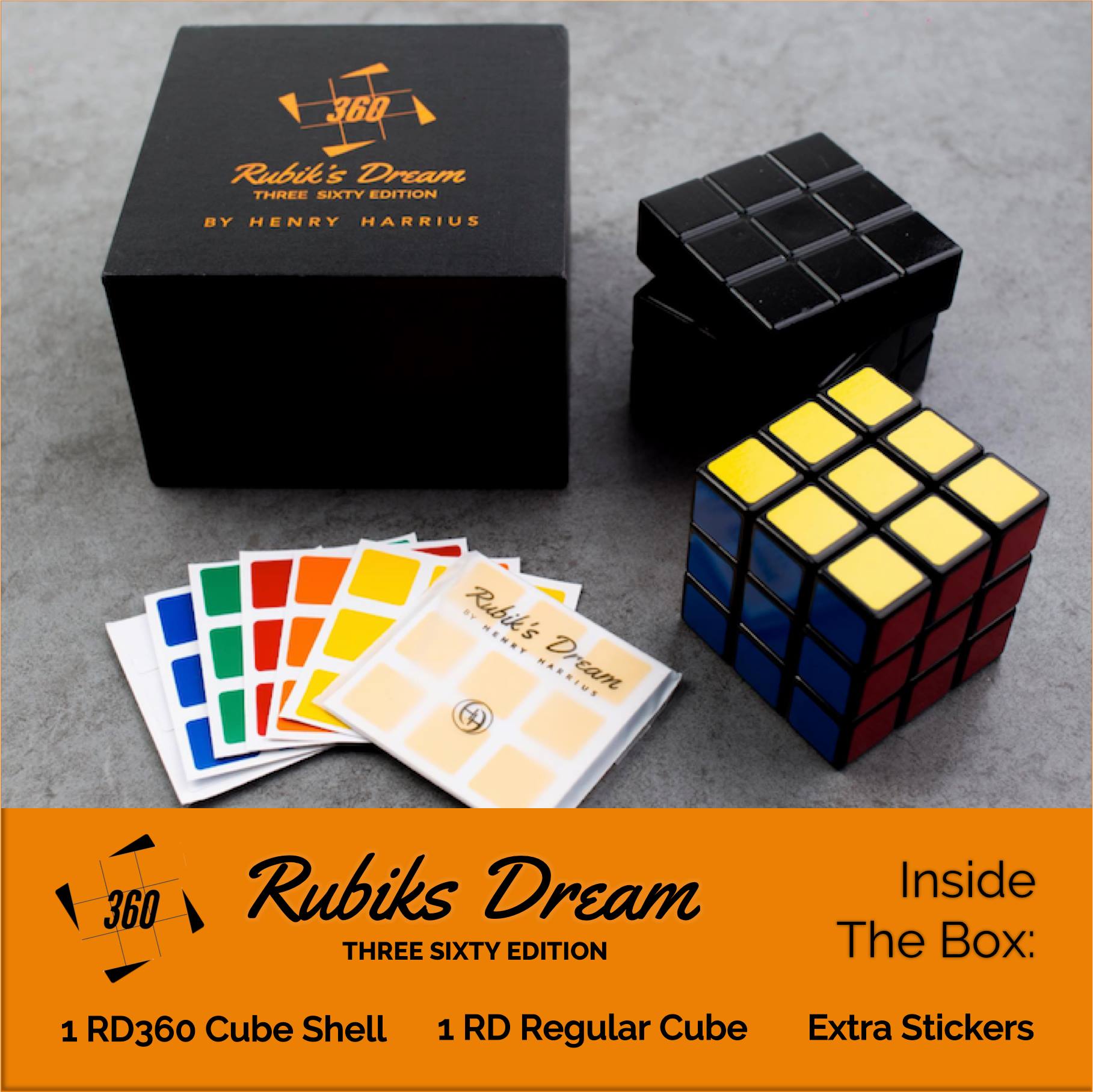 Henry - RD360 -- Rubiks Dream Three Sixty Edition includes: -- 1 