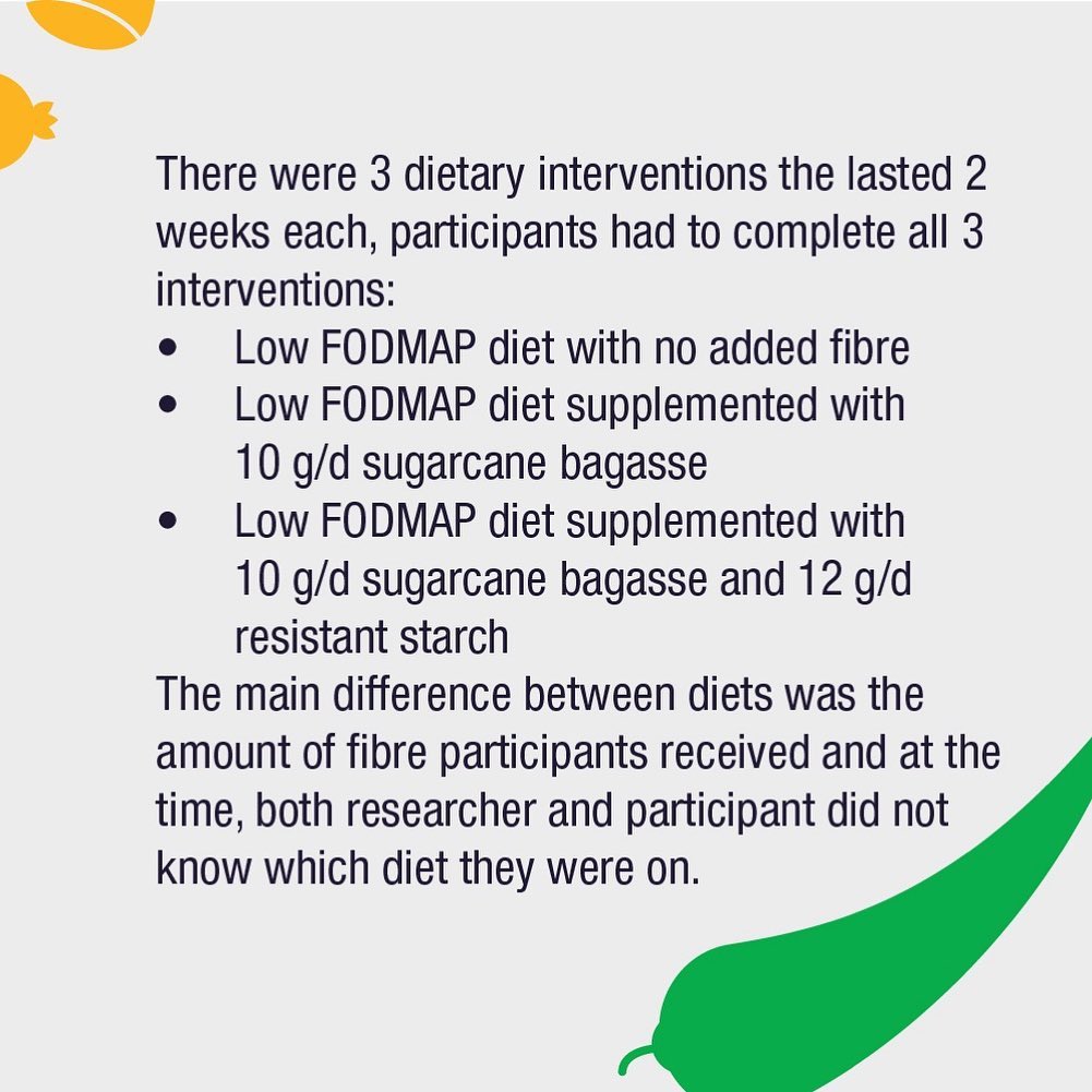 Monash FODMAP - New study by our group supplementing the...