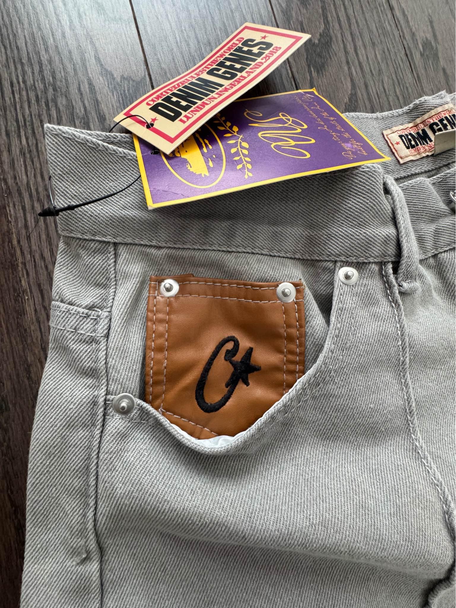 Corteiz C-Star Denim Grey shorts - Shorts - Saint-Jean-sur
