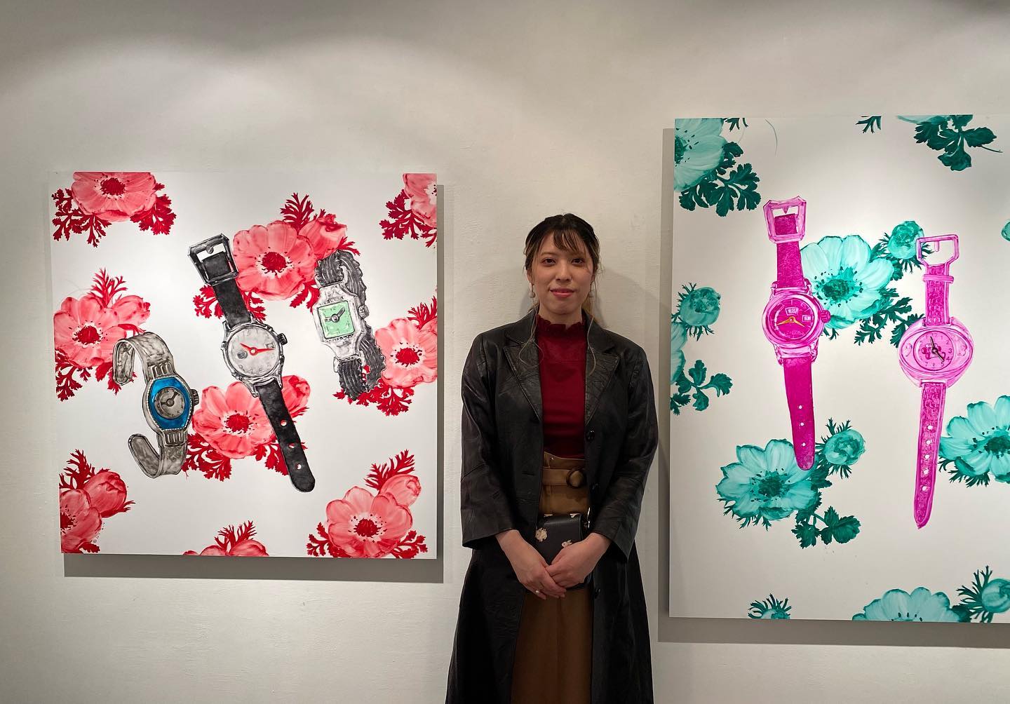 11月13日まで多摩美教授の吉澤美香さんの個展開催中です。学生さん
