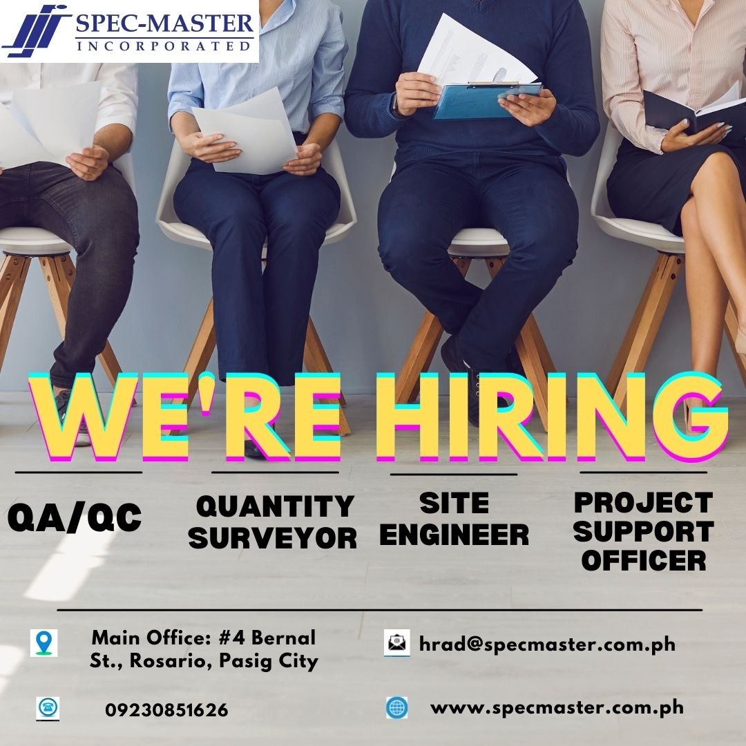 WE ARE HIRING ! QA/QC... - Spec-Master, Incorporated | Facebook