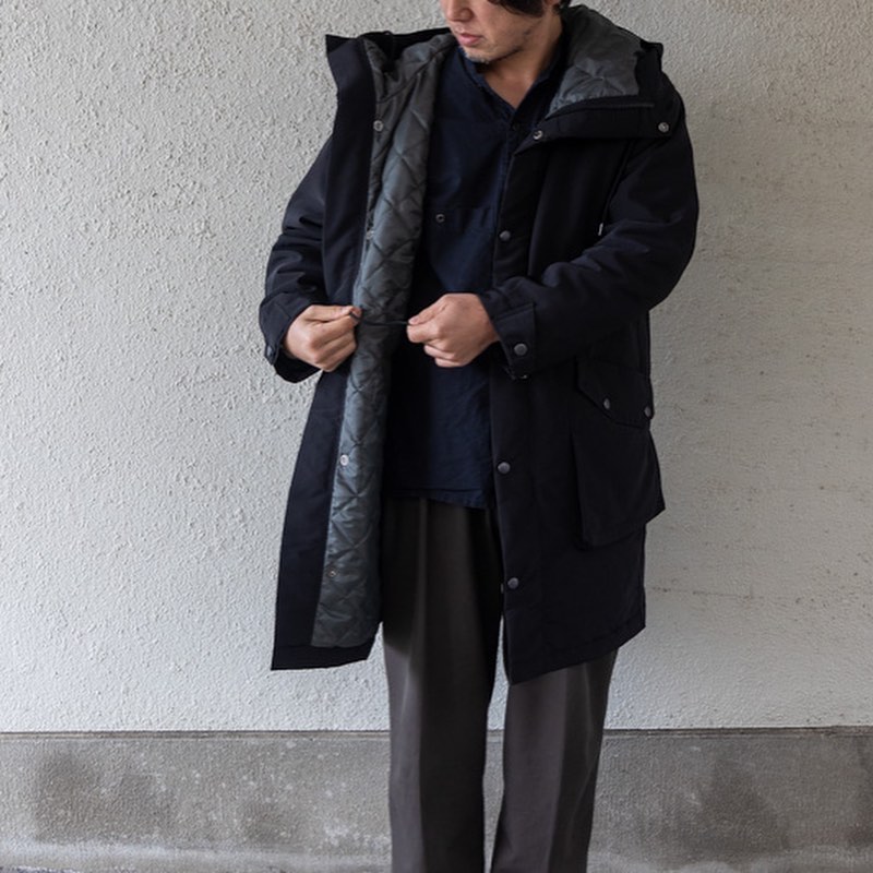 ARAN SWD PARKA QUILT Col : BLACK スウェーデン軍のコートをイメージ