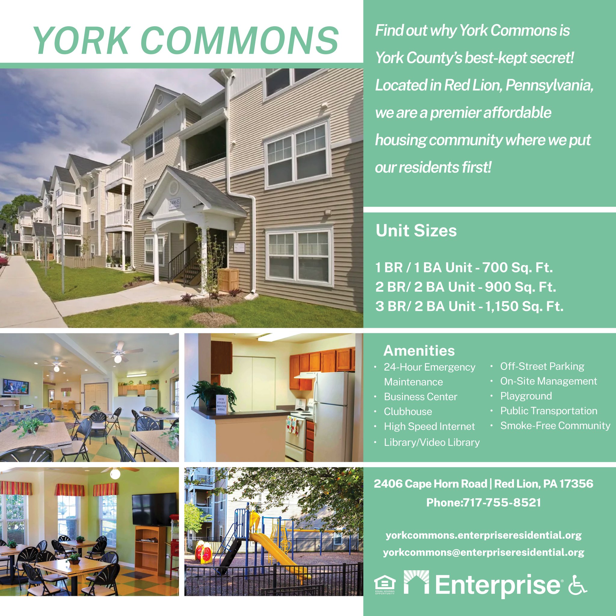 Enterprise - Red Lion community York Commons is now #leasing! For rates ...