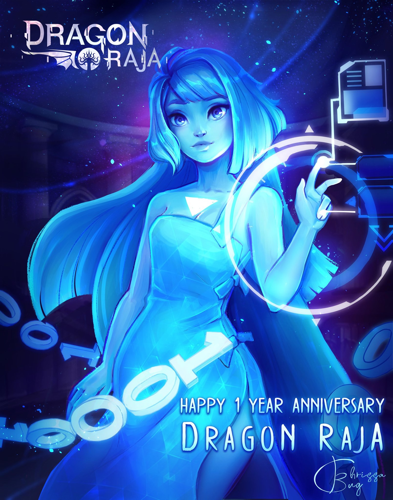Dragon Raja - Eva looks like an AI🤖 accompanying the...