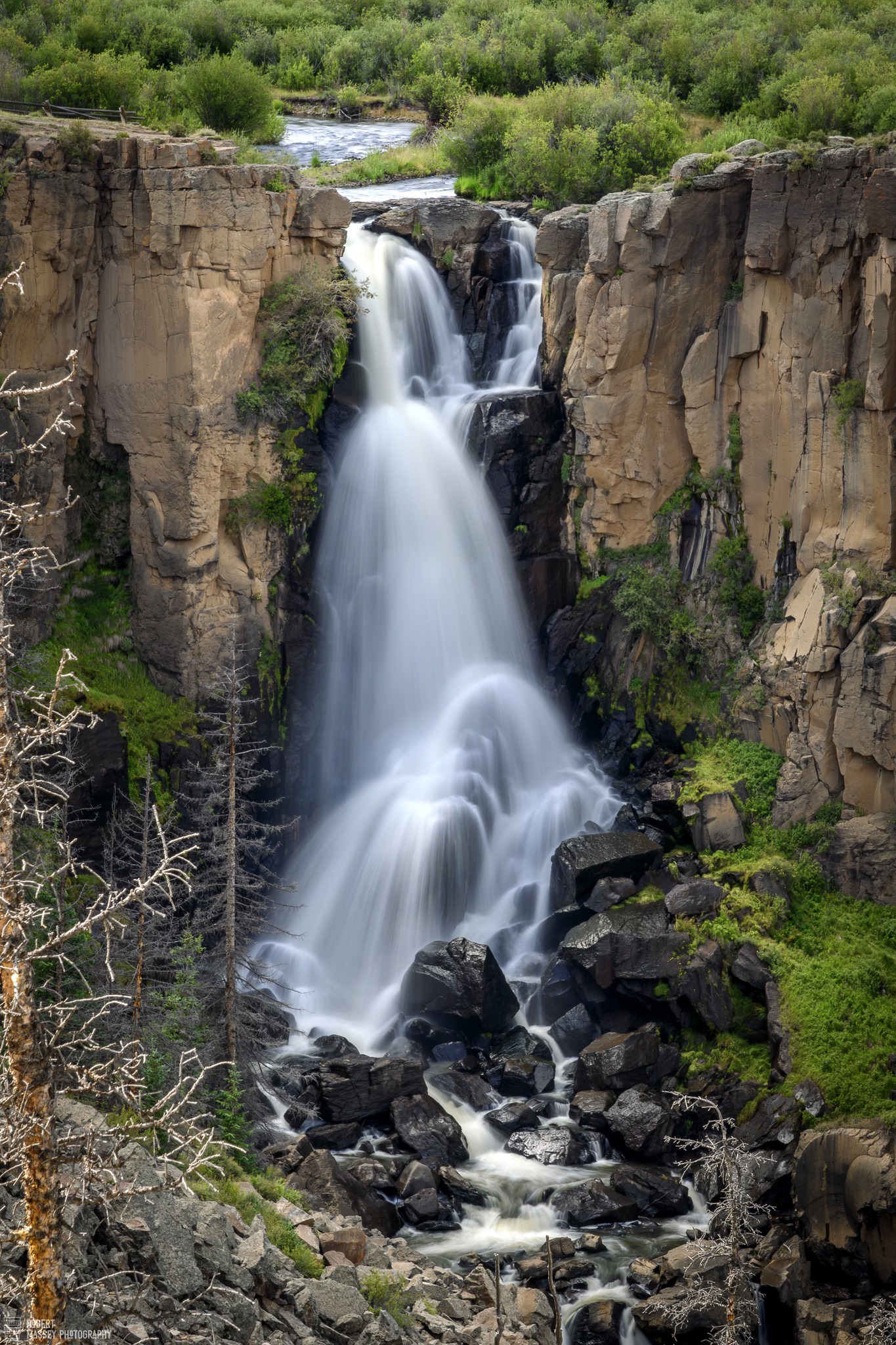 Forced Perspective at South Clear Creek Falls in Colorado