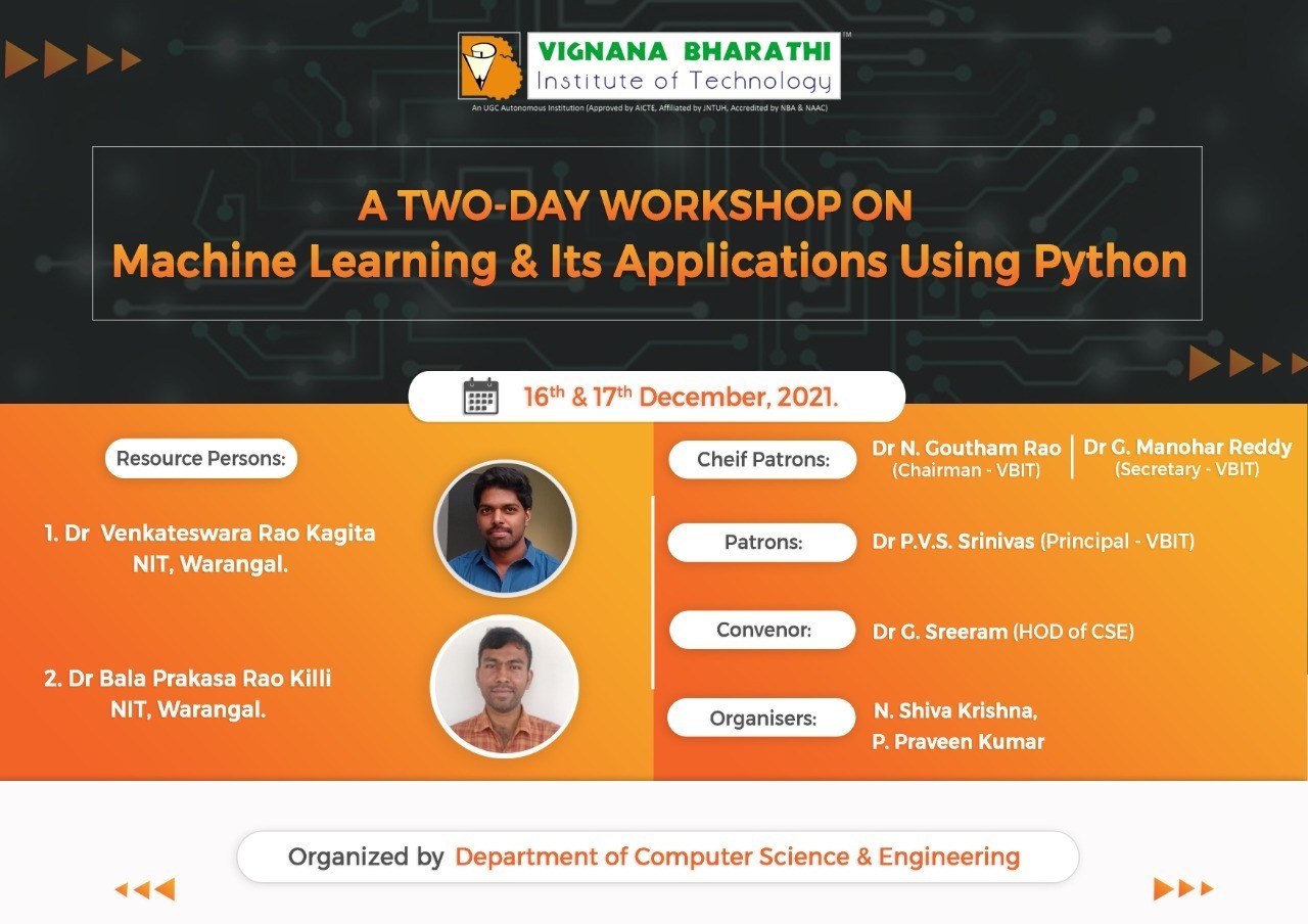 Departmen... - Vignana Bharathi Institute of Technology - VBIT