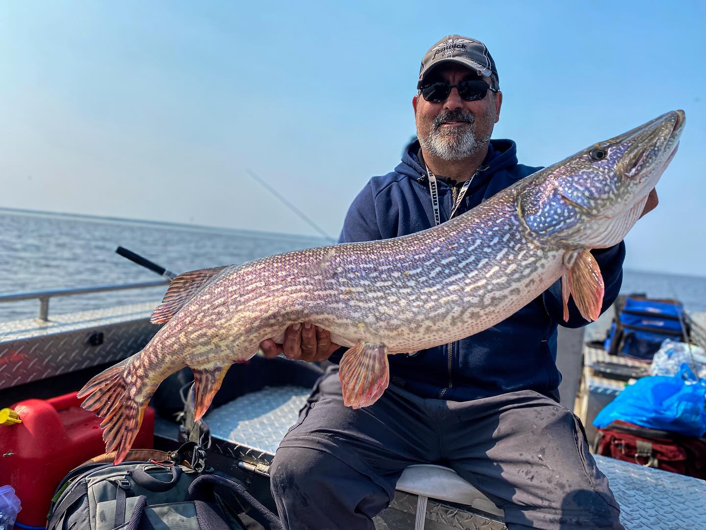 Chad - @corey.bullock , @connoringstrup and myself SLAYED big pike last ...