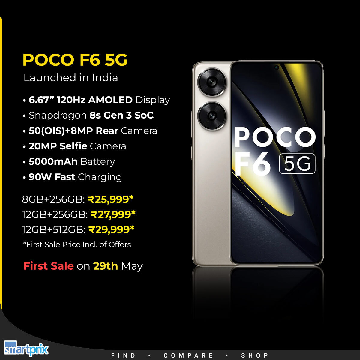 The #POCOF6 with Snapdragon® 8s Gen 3: Your shortcut to faster 