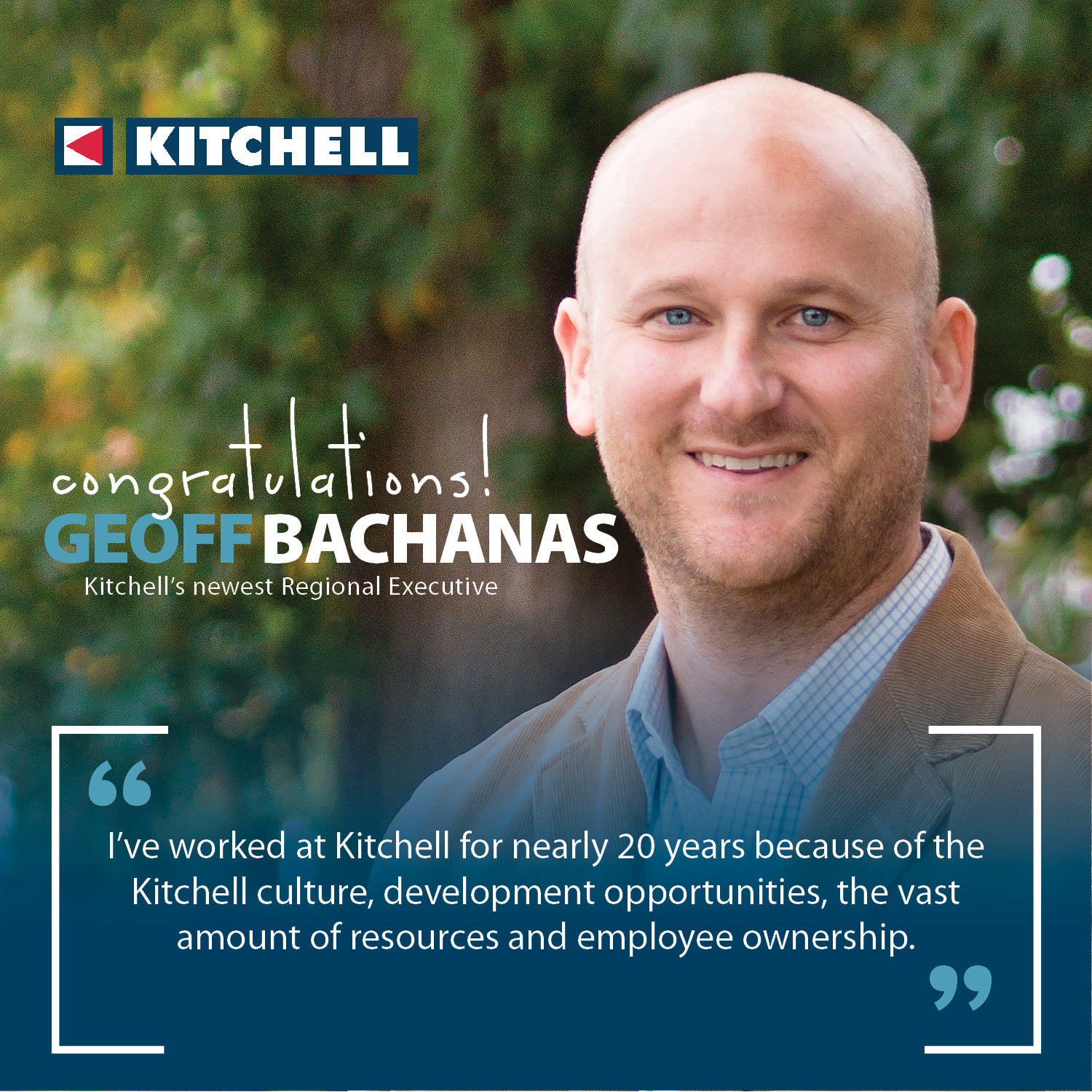 Kitchell - We are excited to announce that Geoff Bachanas... | Facebook