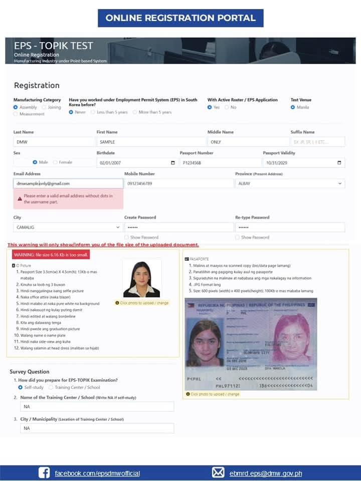 CIVIL SERVICE EXAM REVIEW by Sir Jeff | SAMPLE PASSPORT SIZE PICTURE ...