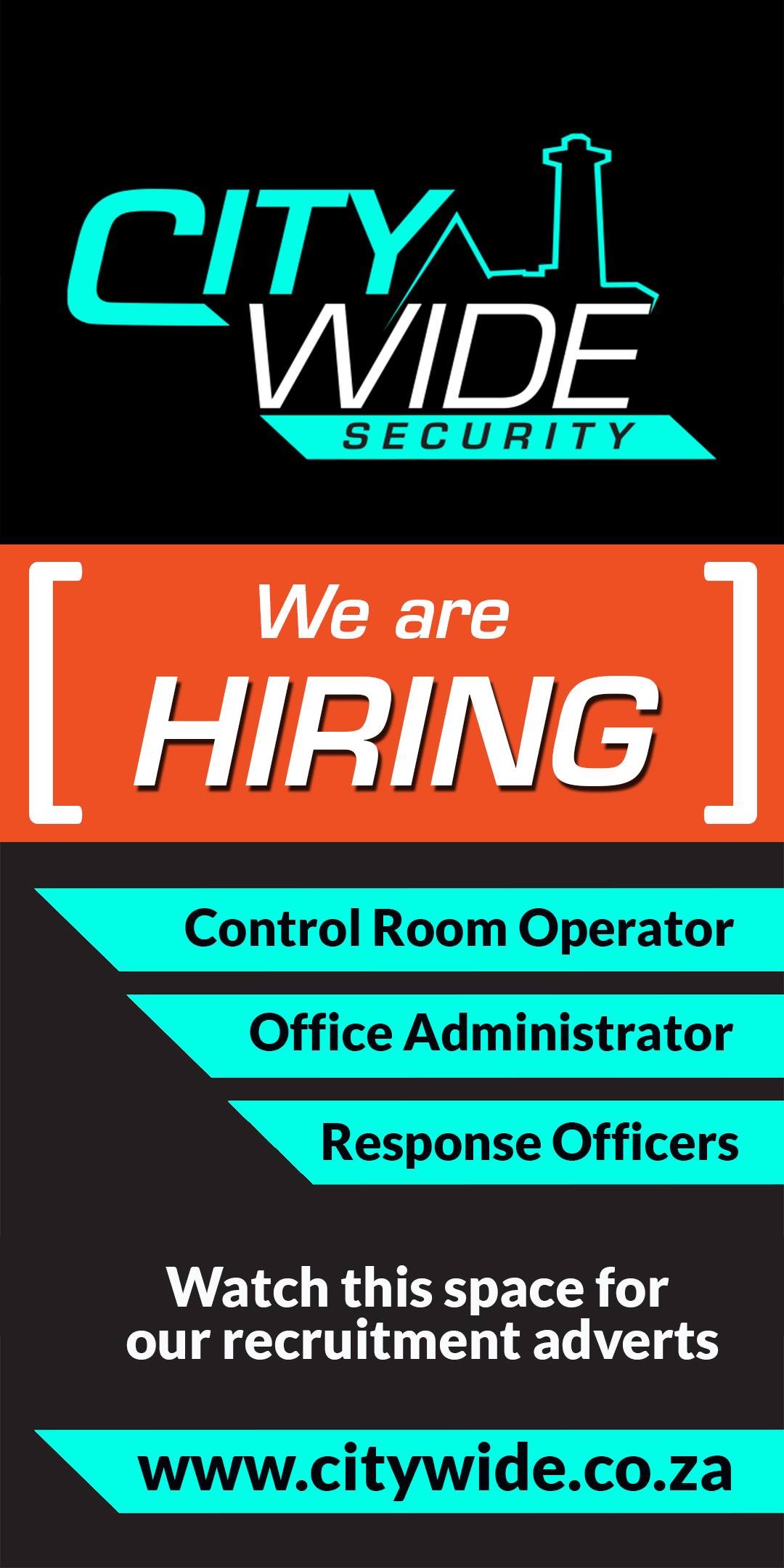 We are hiring! Watch out for the... - CityWide Security