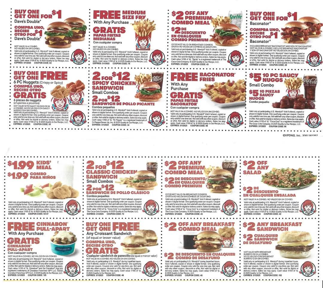 Latest coupons for Subway, McDonald's, and more