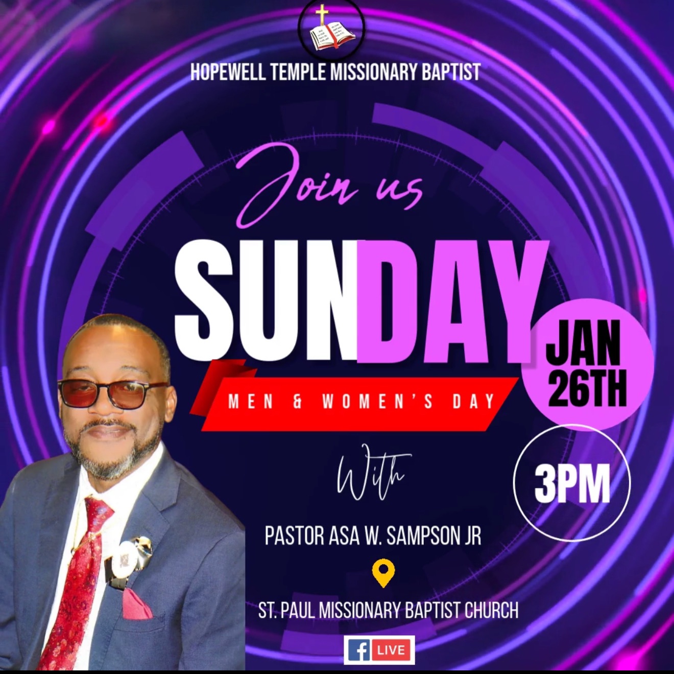 Pastor Asa W Sampson Jr. Preaching Event