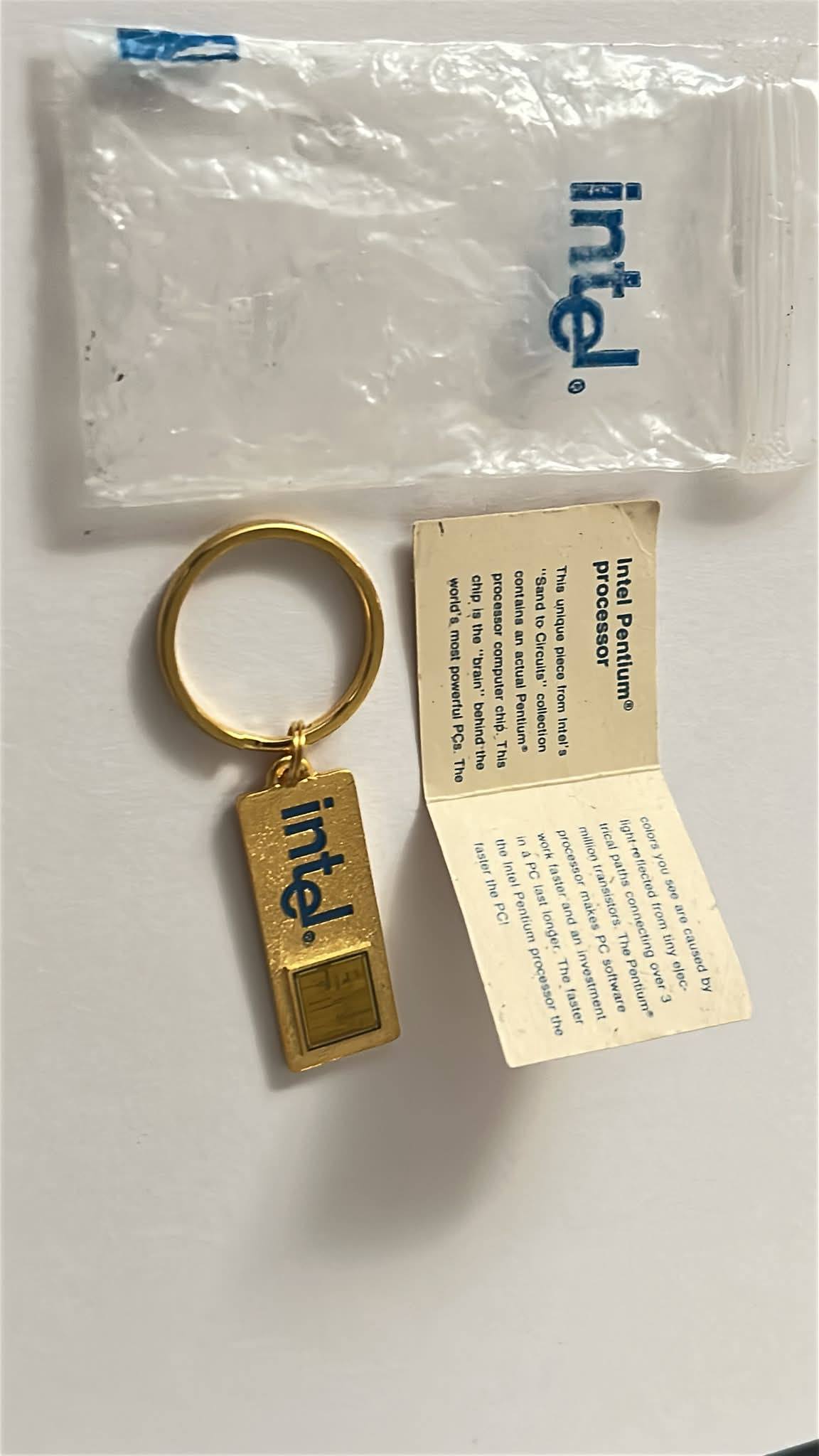 Vintage Intel Inside Pentium pin badge from 1990s