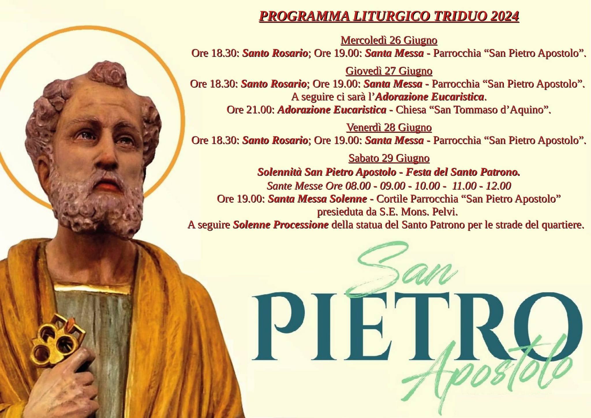 Parrocchia San Pietro... - Parrocchia San Pietro Apostolo