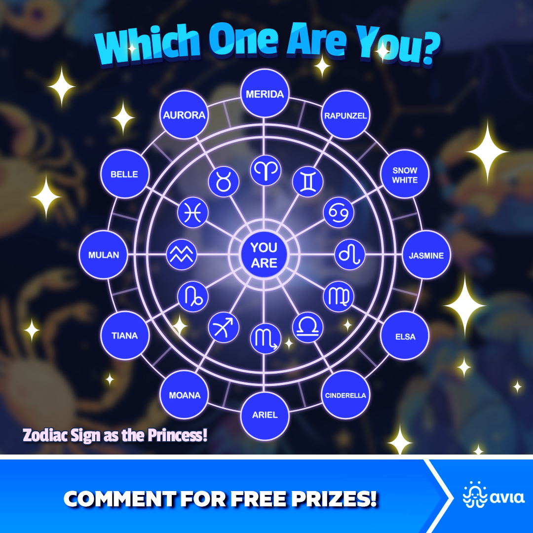 Bingo Tour - 🌟👑 Which Princess Are You? Find your Zodiac...
