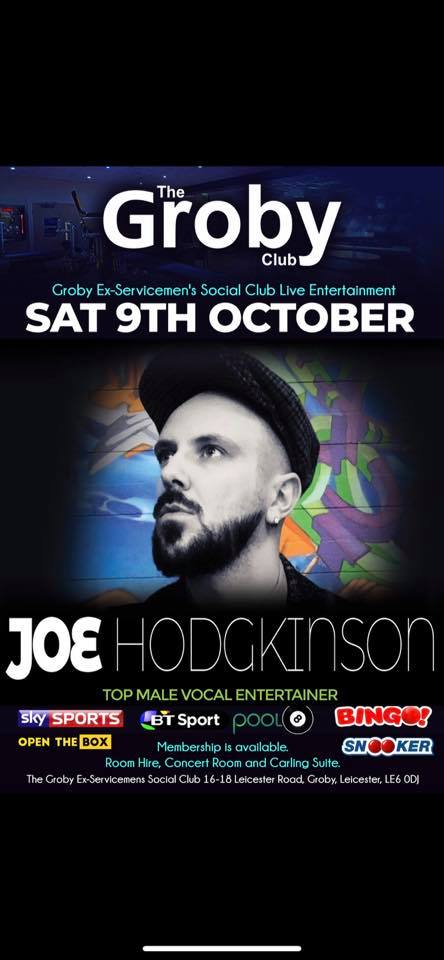 ‼️SATURDAY... - The Groby Ex-Servicemen’s Social Club Limited | Facebook