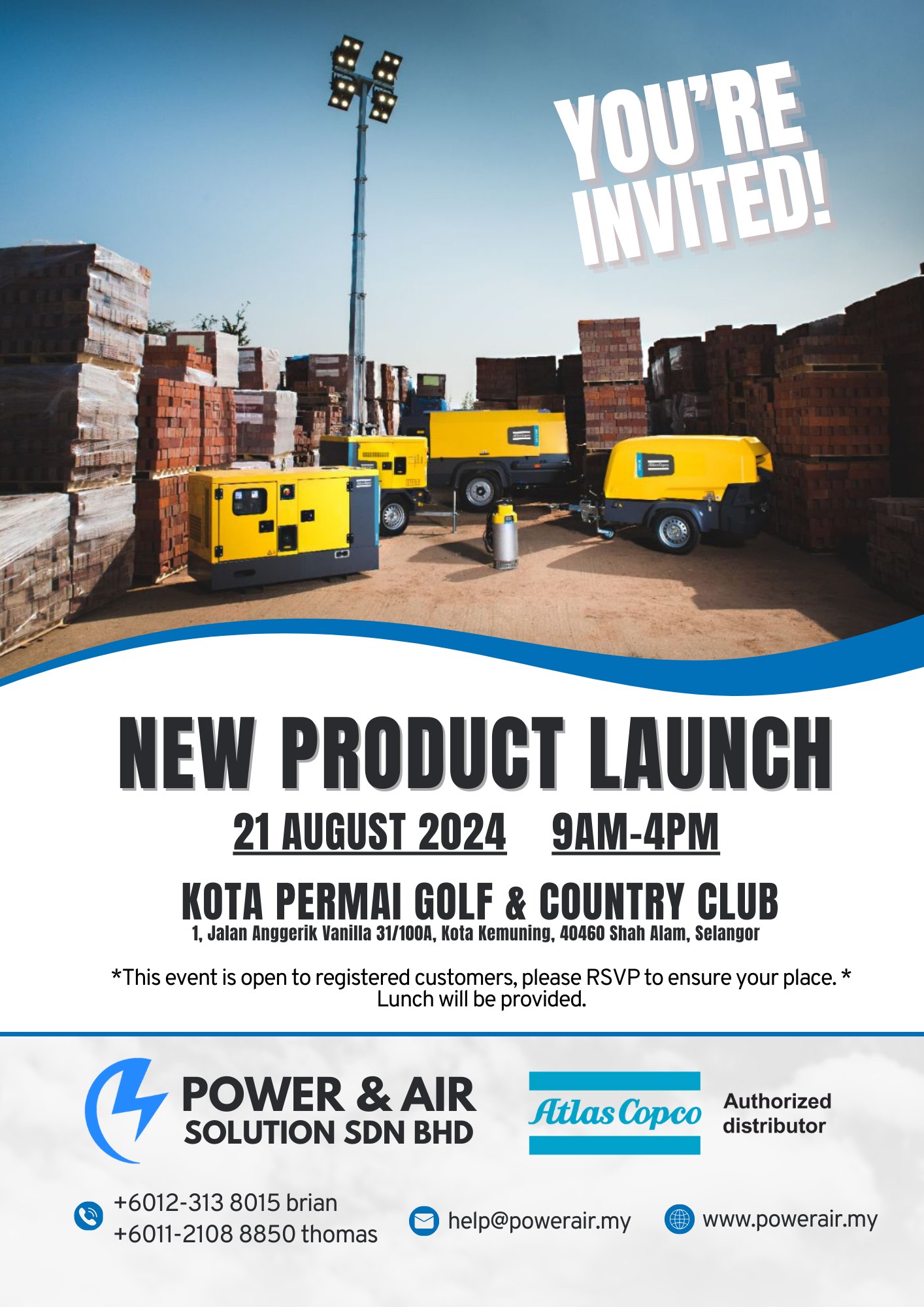 We are excited to announce the launch of Atlas Copco latest