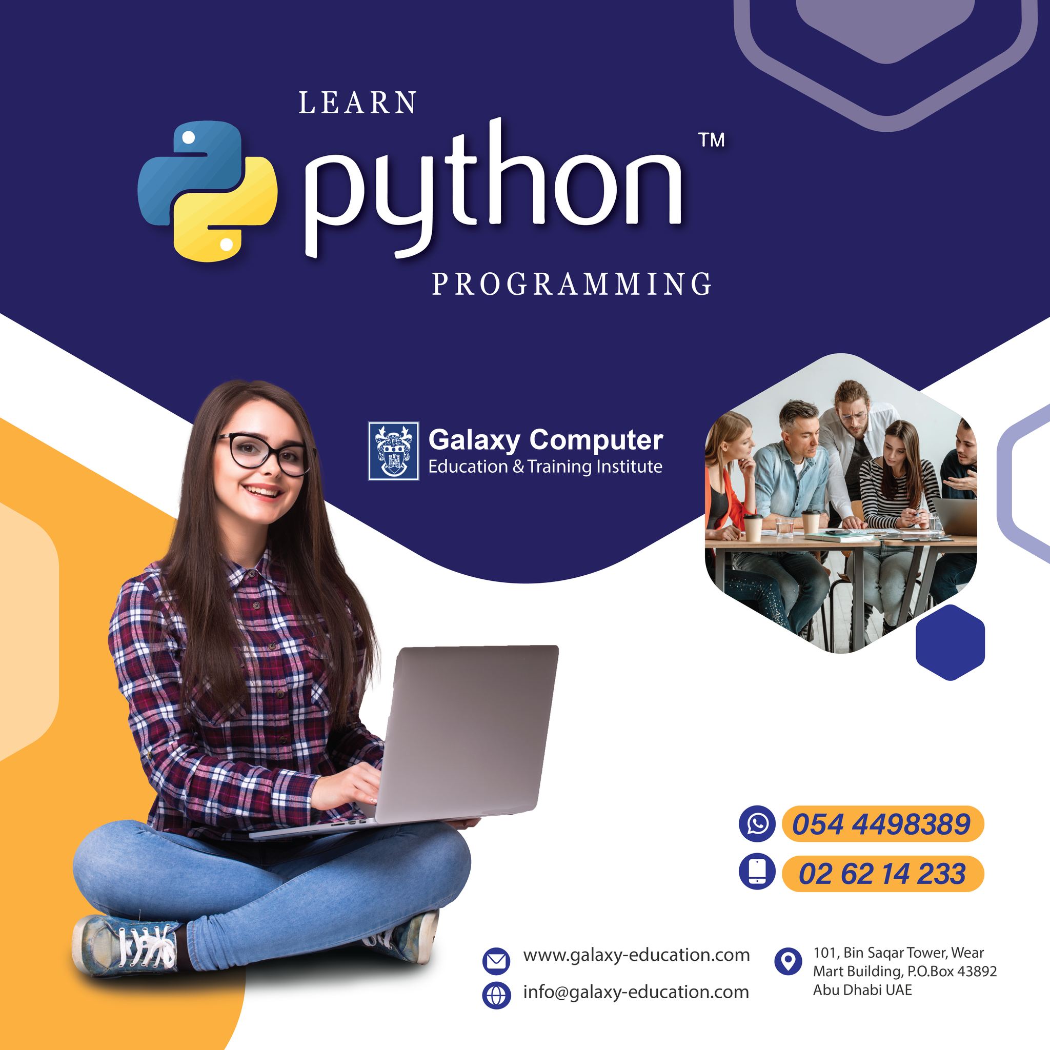 🤩🥳 Learn Python... - Galaxy Computer Education Abu Dhabi | Facebook
