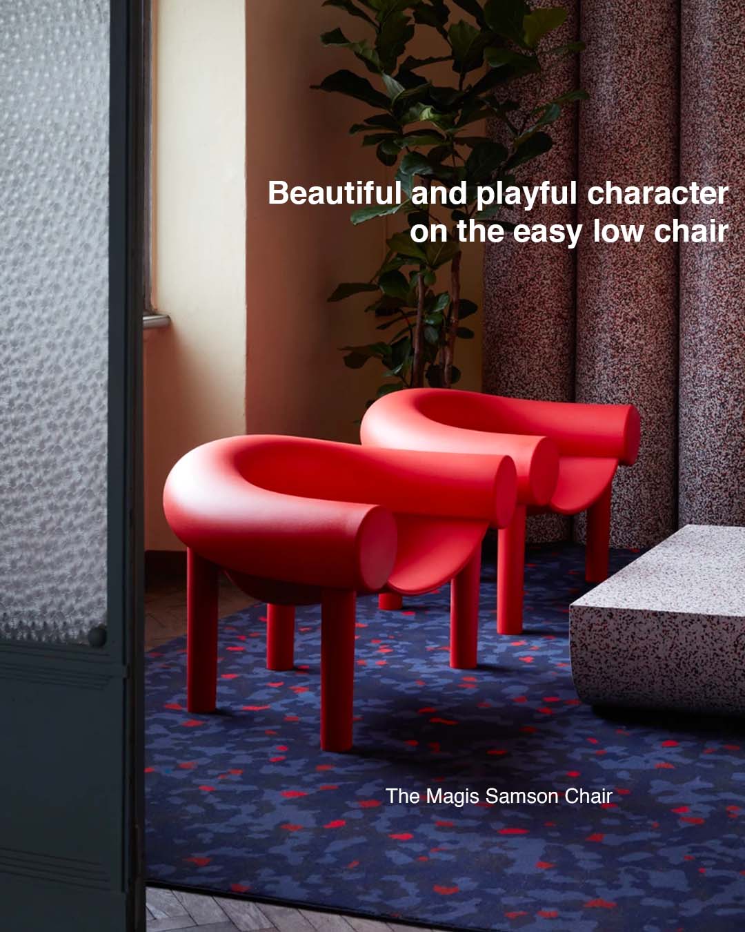 CWC Interiors - The horseshoe shape of the Sam Son Chair...
