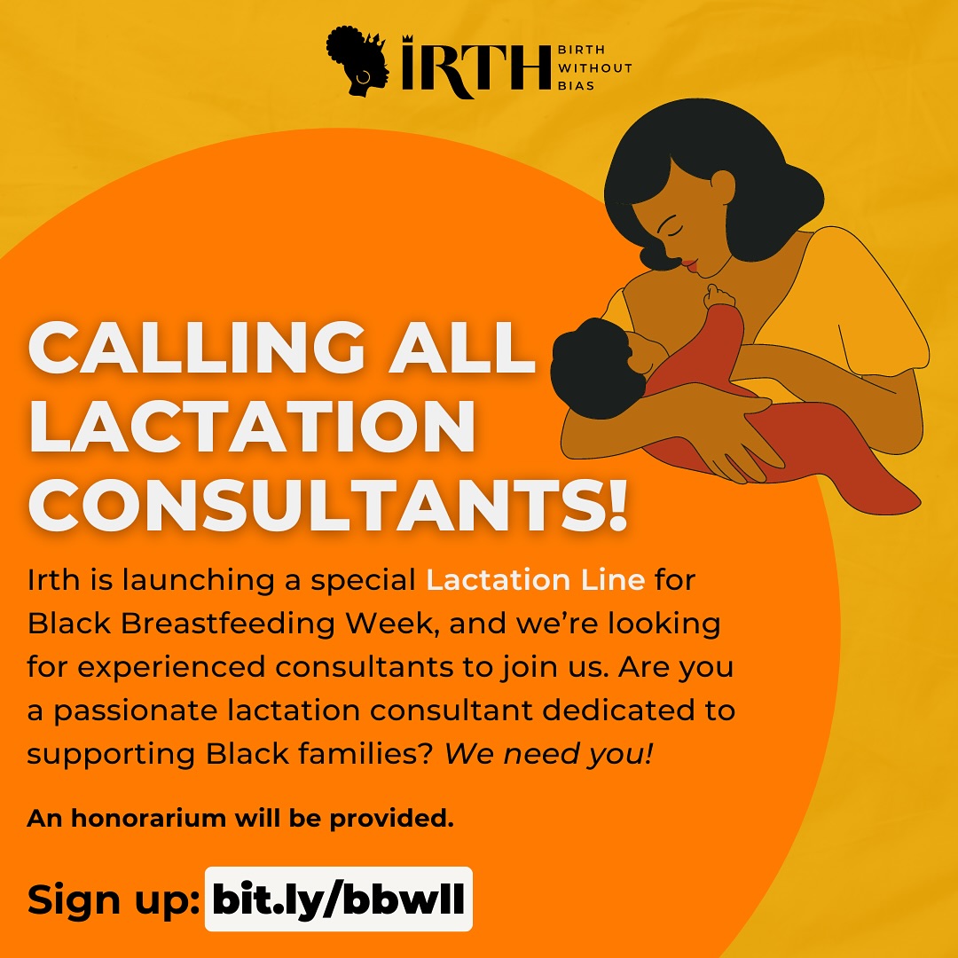 Irth - Call all Lactation Consultants 📣 Join our Lactation...