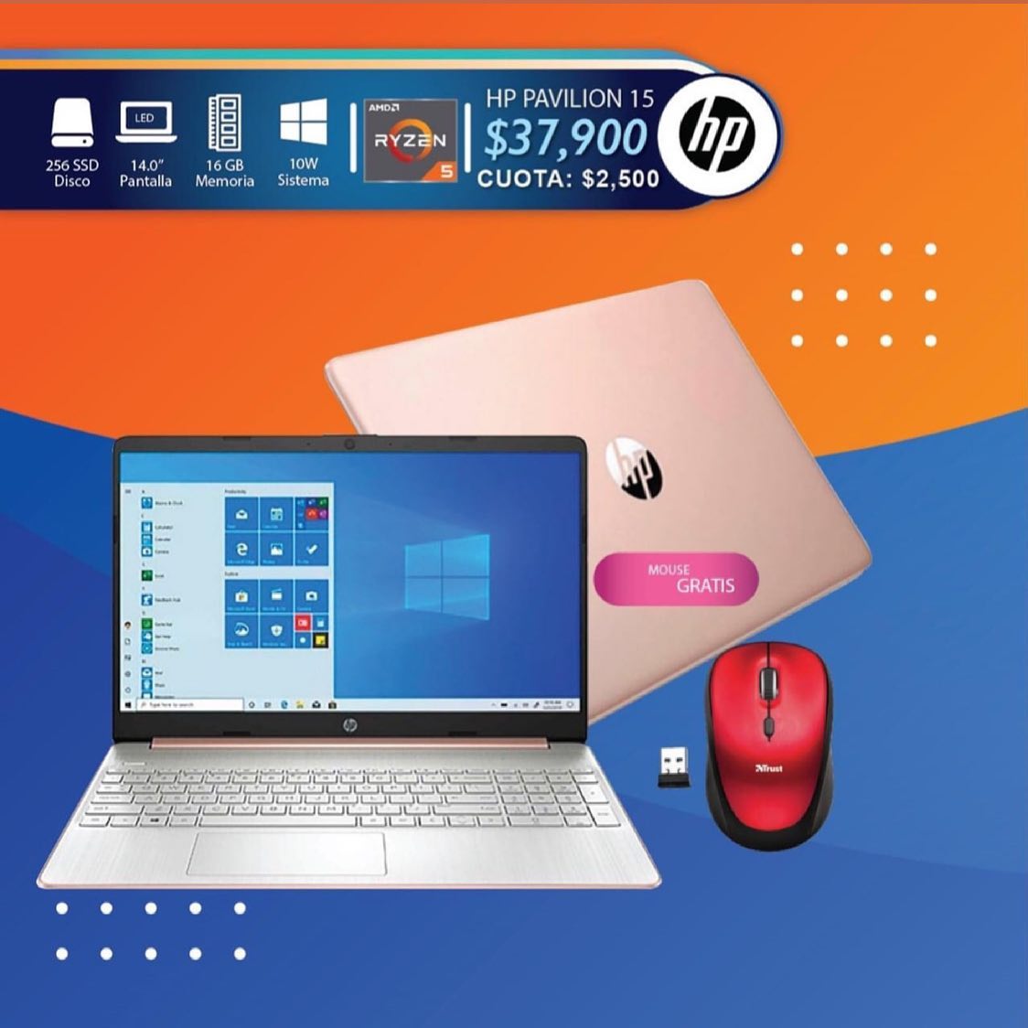 OAS Computer - Laptop HP Pavilion 15, Procesador AMD Ryzen... | Facebook