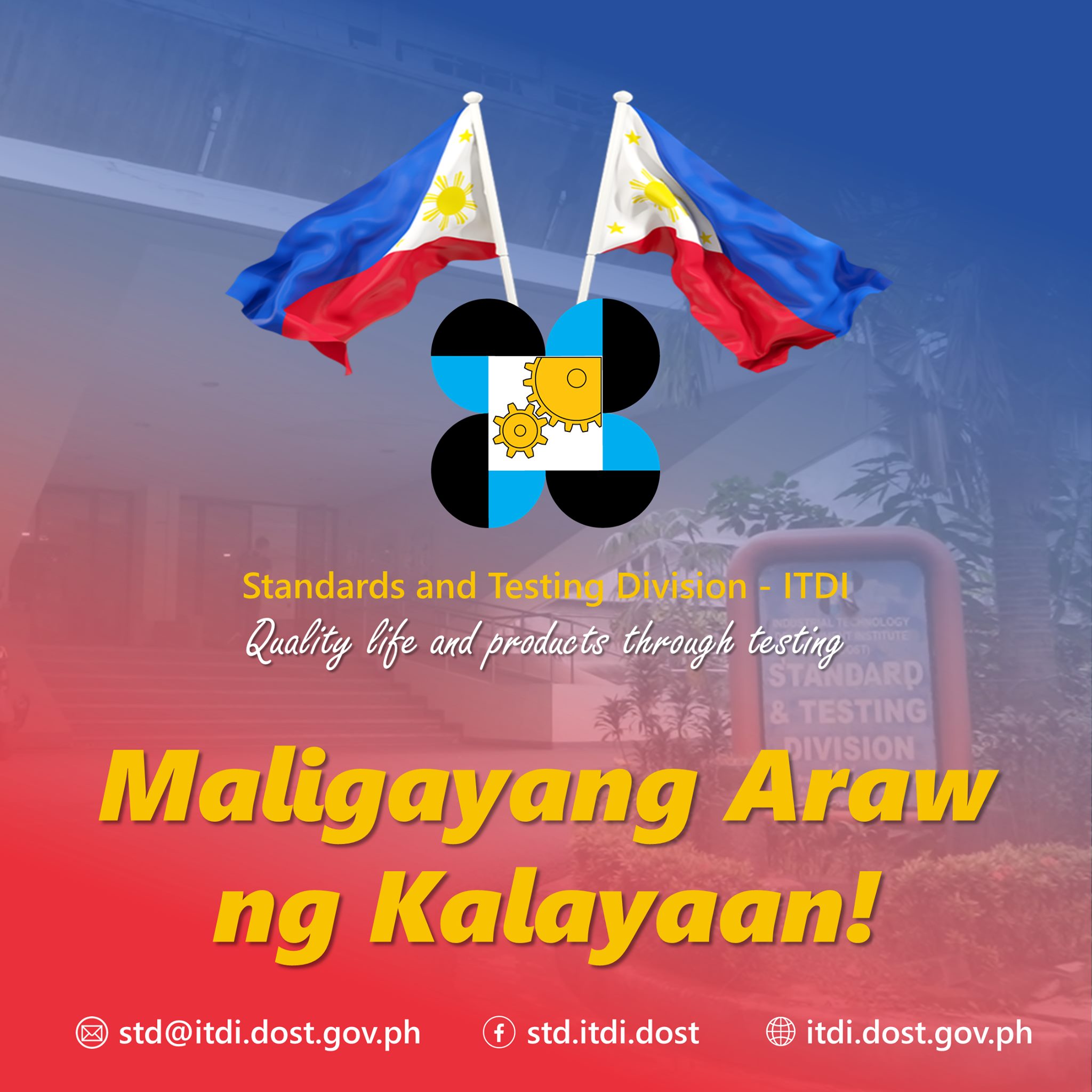 Isang maalab na... - ITDI-Standards and Testing Division | Facebook