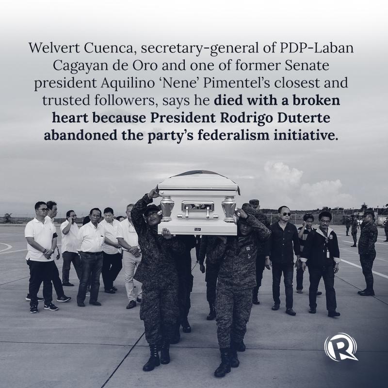 Rappler - Former Senate president Aquilino 