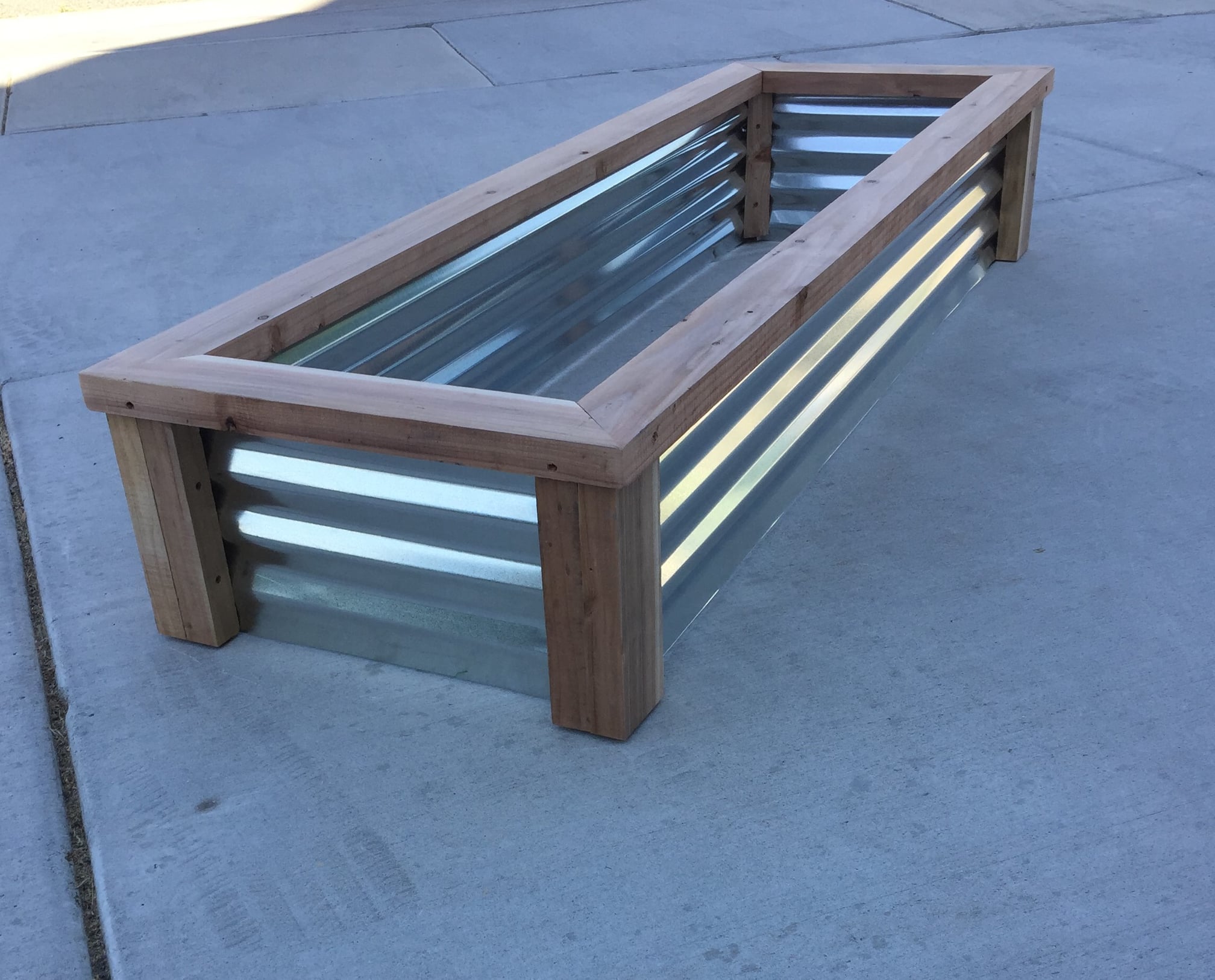 Raised Garden Box Cedar Planter Box 2x6x1’ Pots