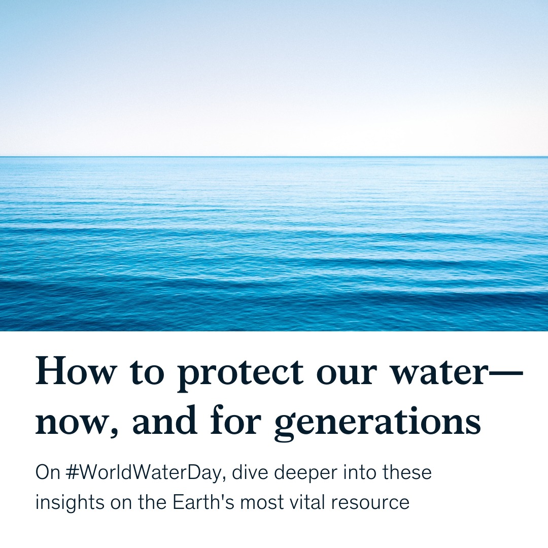On #WorldWaterDay, we're revisiting... - McKinsey & Company