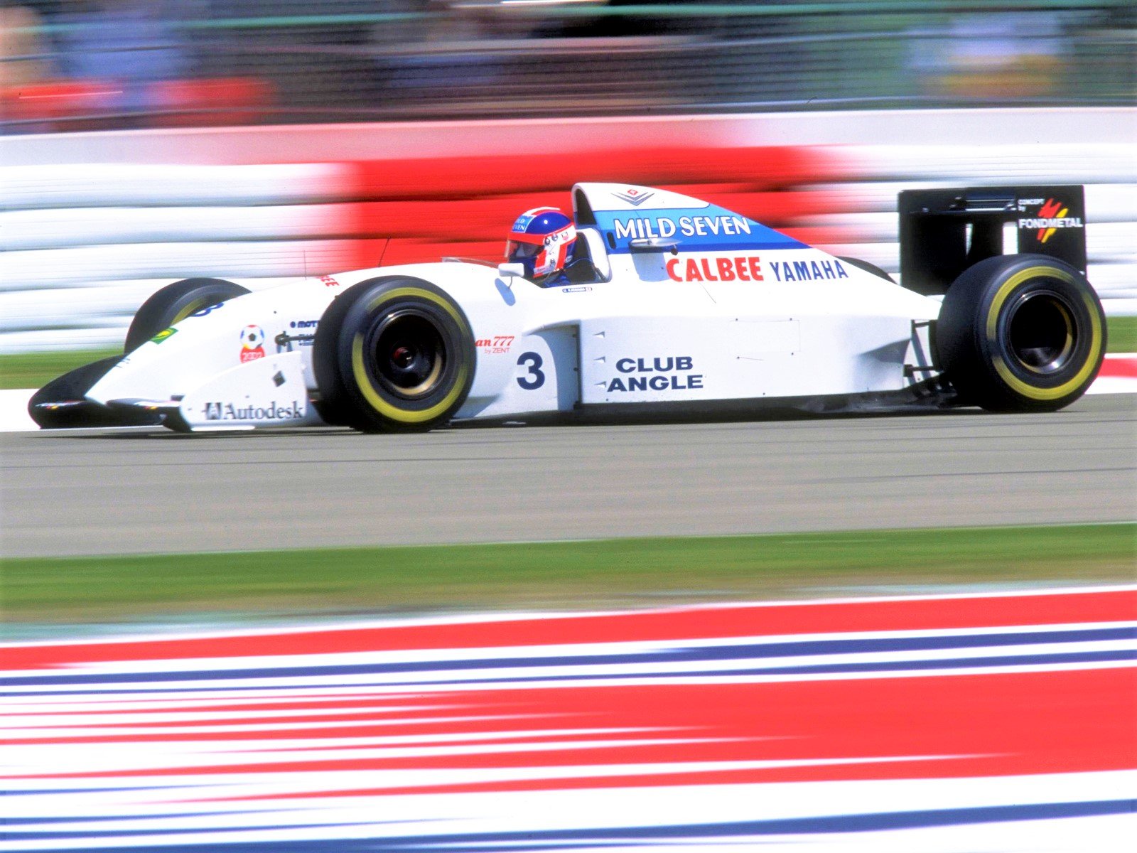 Mark Blundell drives Tyrrell 022-Yamaha at 1994 Canadian GP