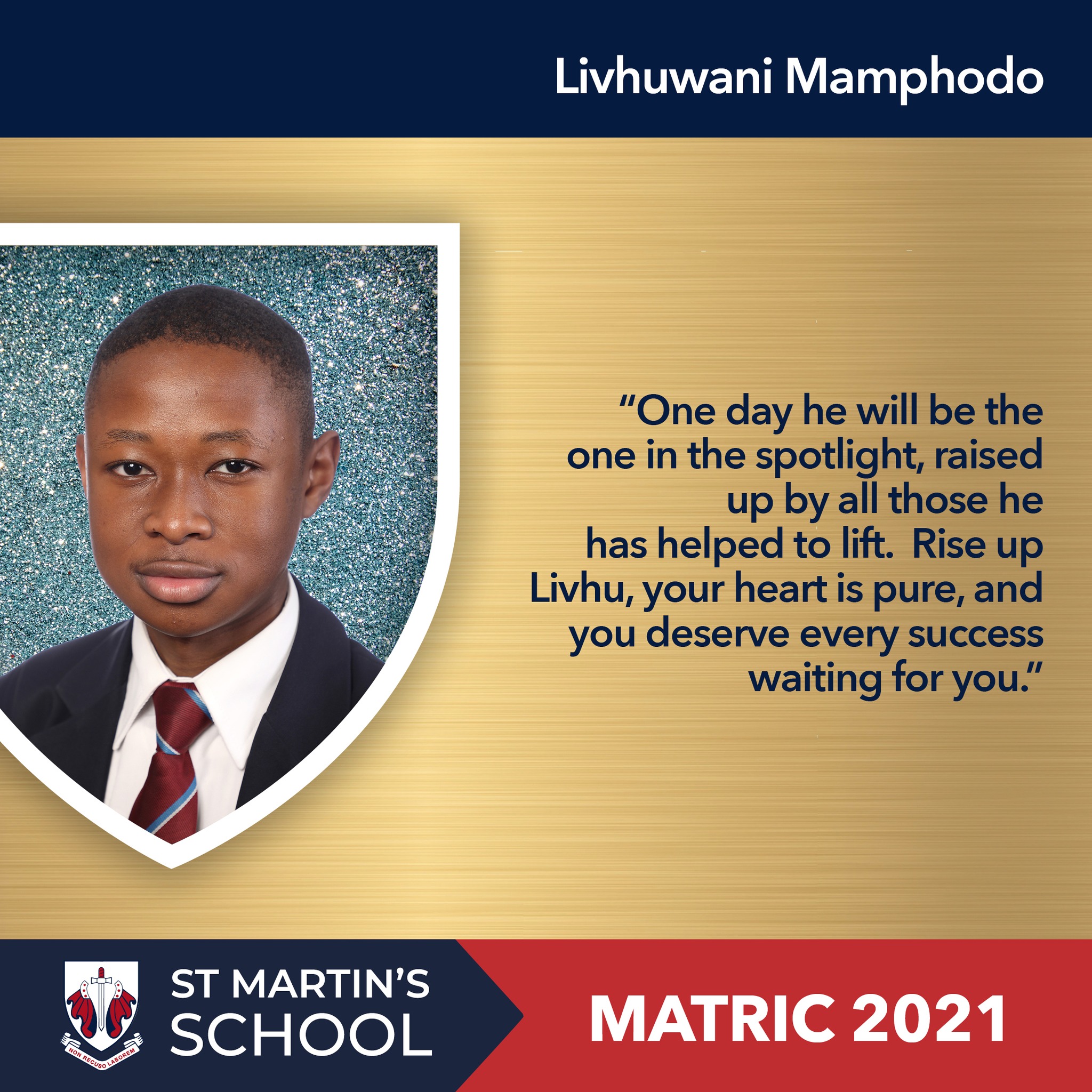 The matric class of 2021 has endured... - St Martin's School | Facebook