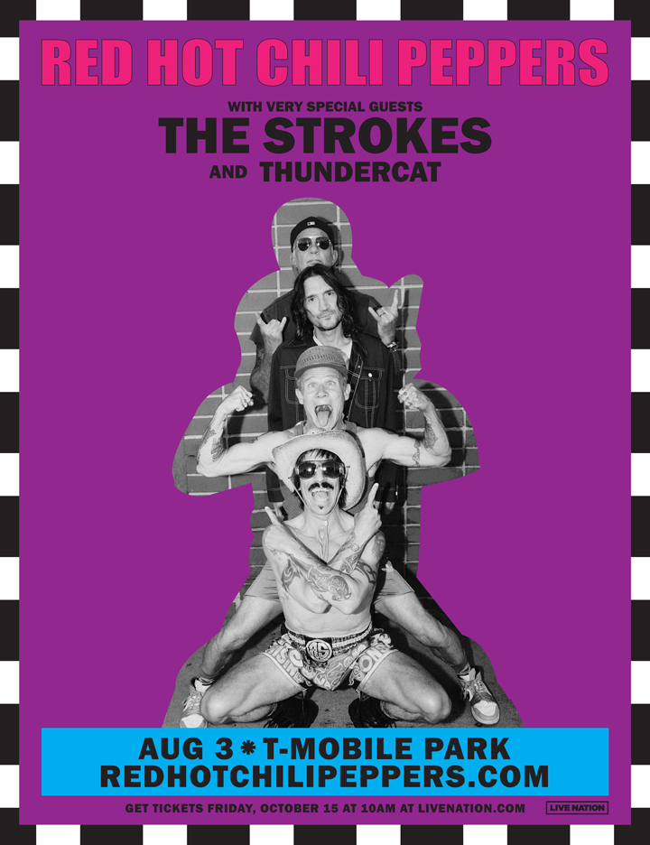 Just announcedRed Hot Chili Peppers with The Strokes and