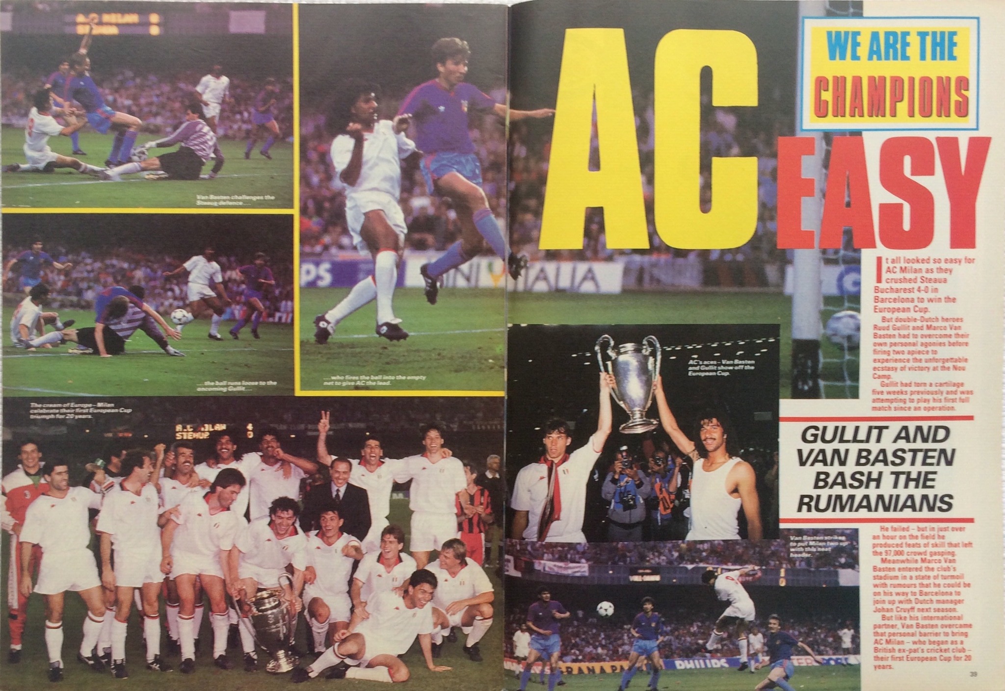 OnThisDay in 1989 AC Milan beat Steaua Bucharest 4-0 in the