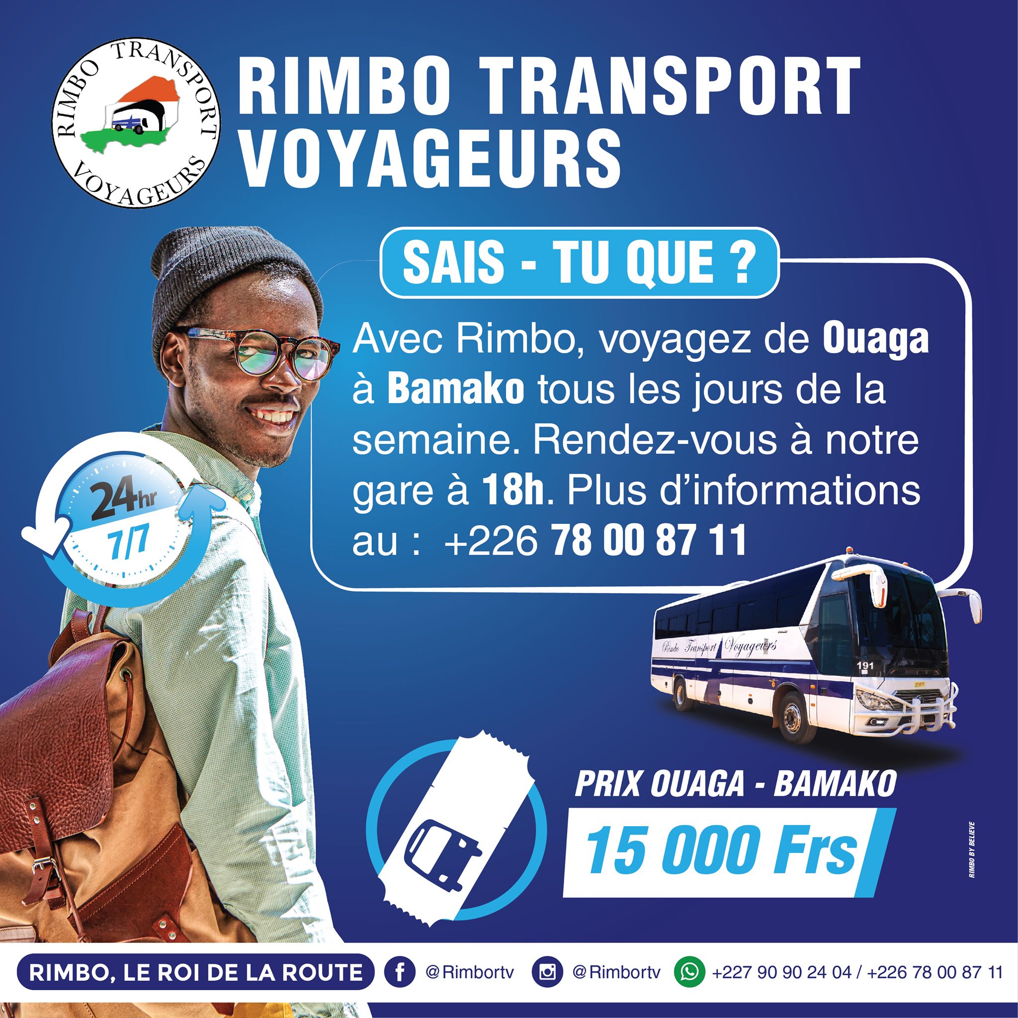 Rimbo RTV - Voyagez de #Ouagadougou à #Bamako tous les... | Facebook